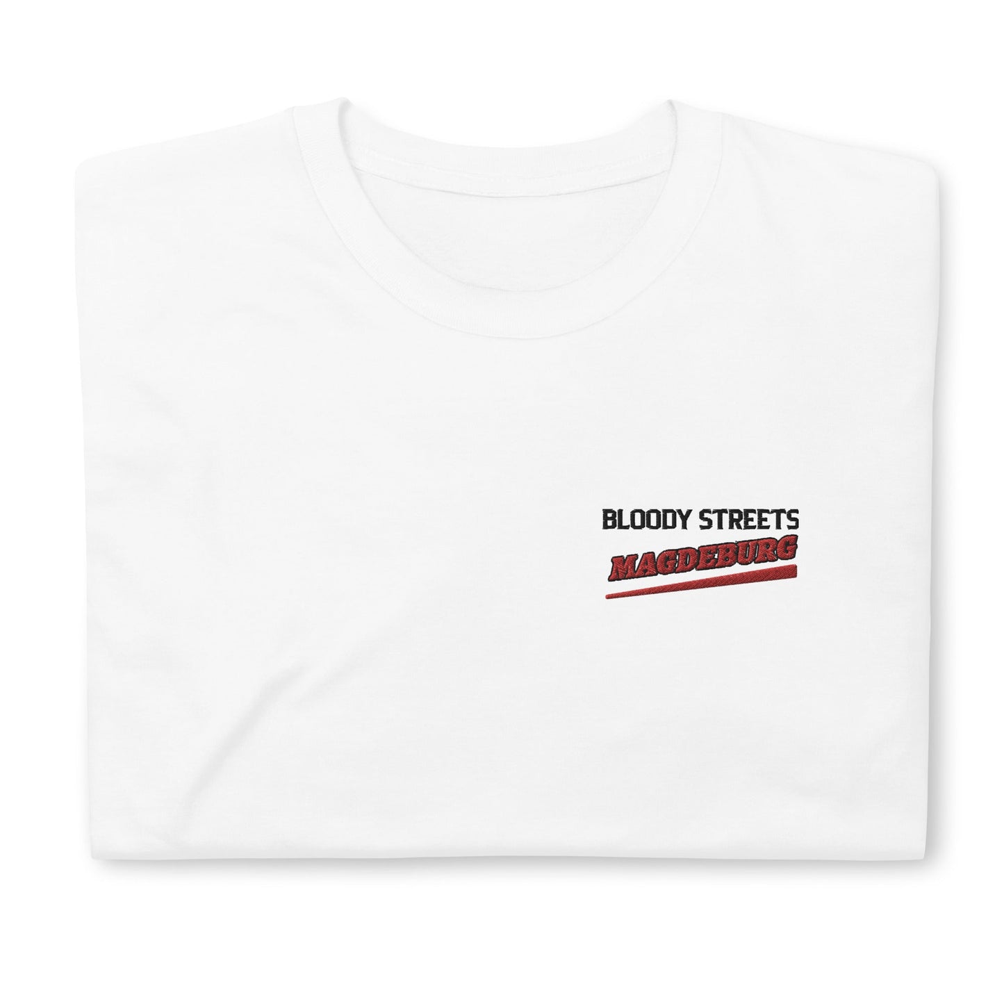 BS CITY Magdeburg Crew Member Premium Red "Lady" T-Shirt - BLOODY-STREETS.DE Streetwear Herren und Damen Hoodies, T-Shirts, Pullis