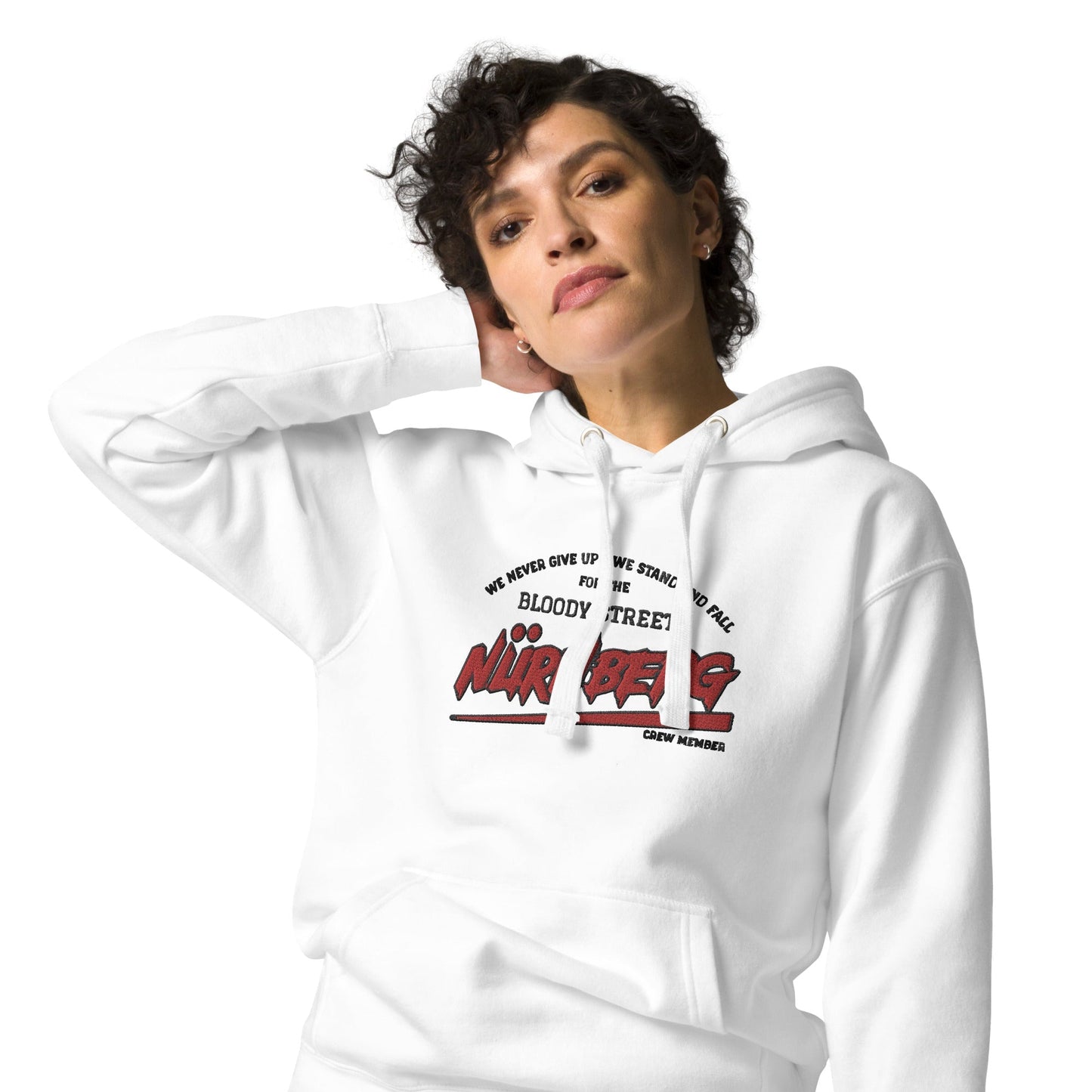 BS CITY Nürnberg Crew Member Premium Red Lady Hoodie - BLOODY-STREETS.DE Streetwear Herren und Damen Hoodies, T-Shirts, Pullis