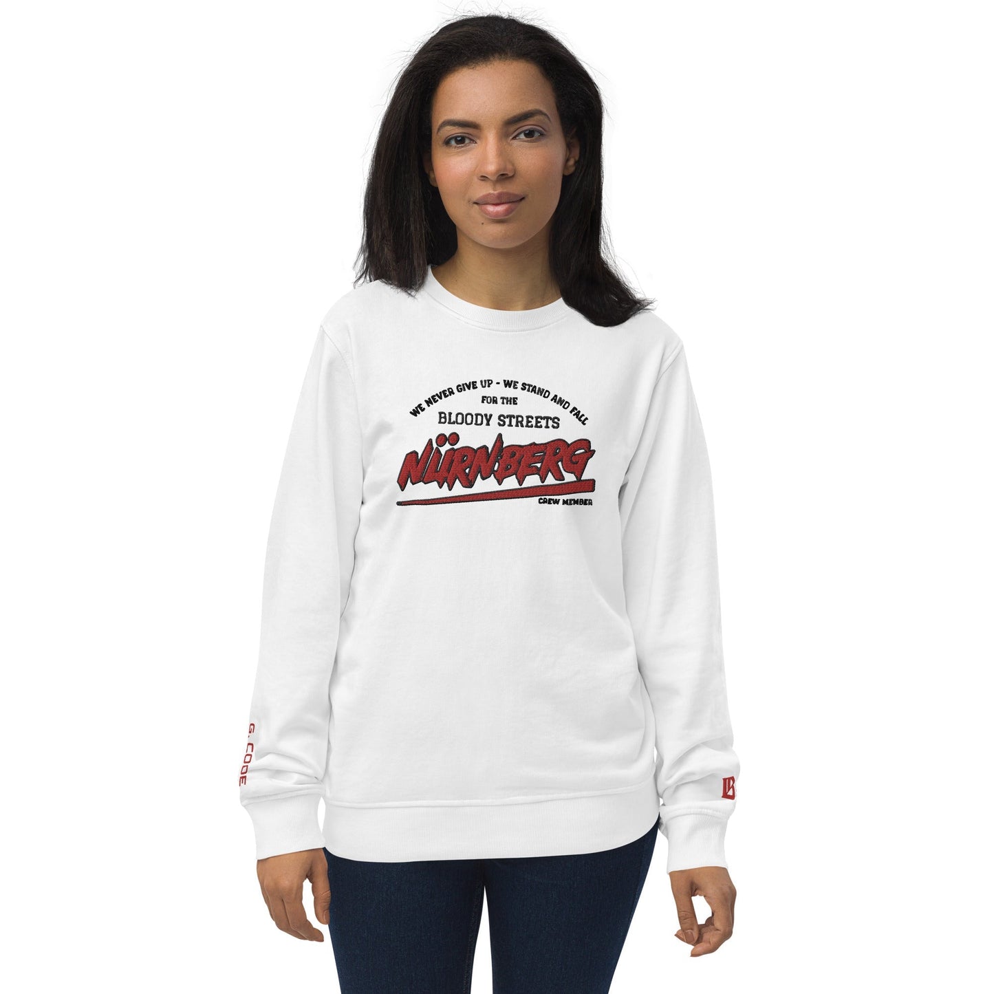 BS CITY Nürnberg Crew Member Premium Red "Lady" Pullover - BLOODY-STREETS.DE Streetwear Herren und Damen Hoodies, T-Shirts, Pullis