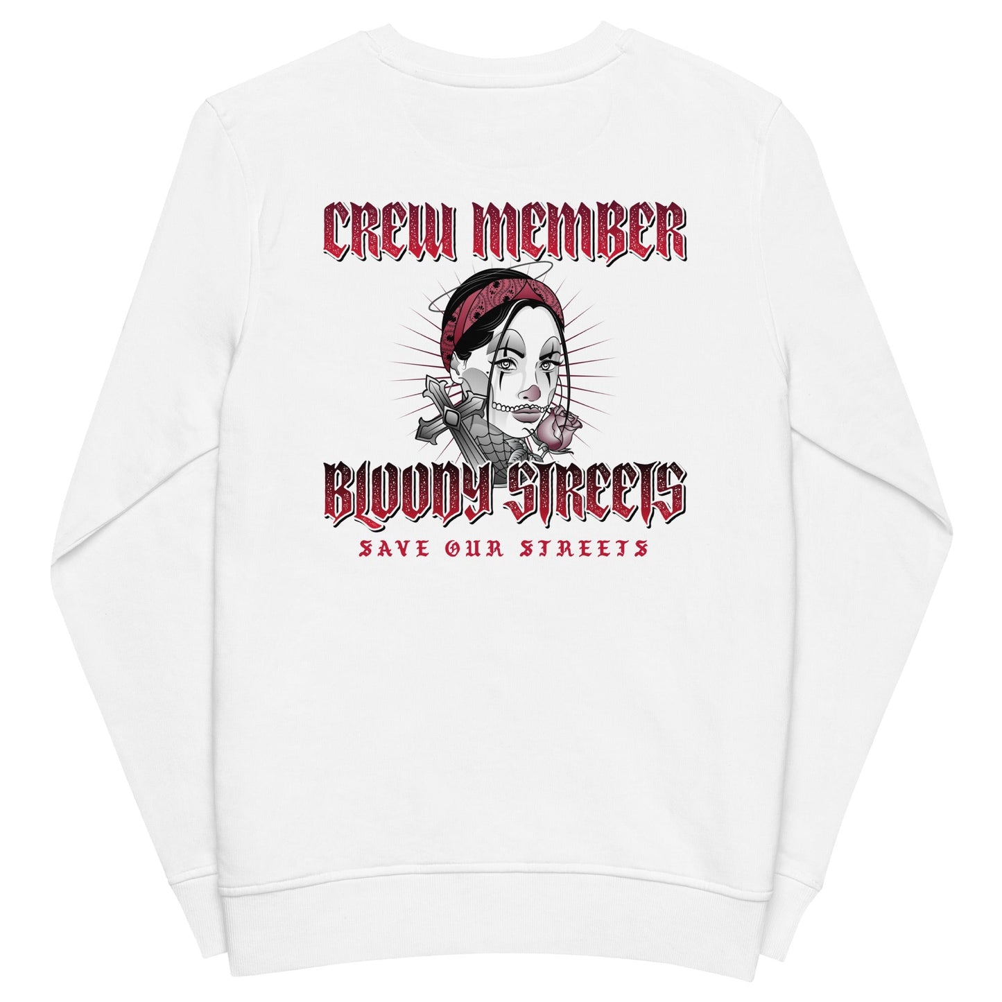 BS CITY Nürnberg Crew Member Premium Red "Lady" Pullover - BLOODY-STREETS.DE Streetwear Herren und Damen Hoodies, T-Shirts, Pullis