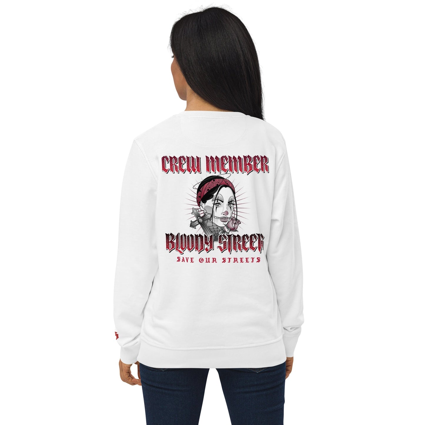 BS CITY Nürnberg Crew Member Premium Red "Lady" Pullover - BLOODY-STREETS.DE Streetwear Herren und Damen Hoodies, T-Shirts, Pullis