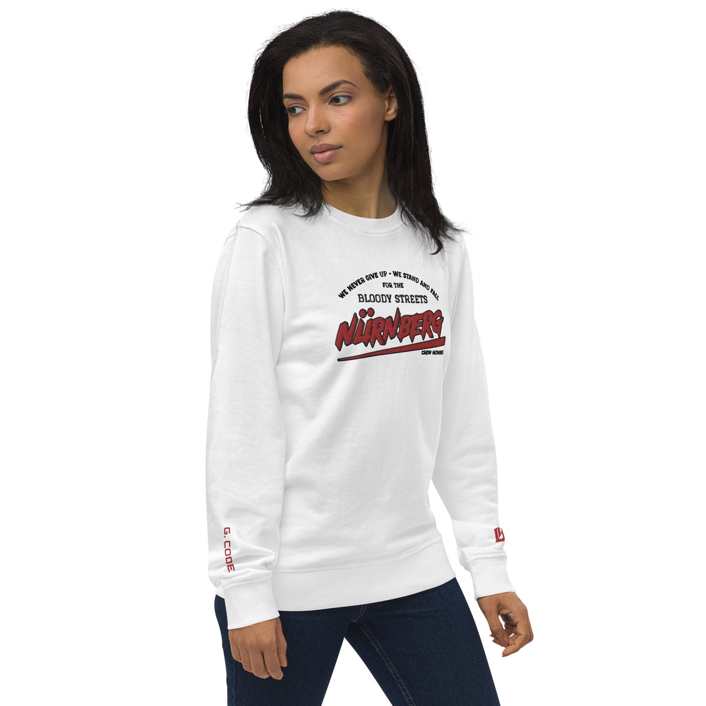 BS CITY Nürnberg Crew Member Premium Red "Lady" Pullover - BLOODY-STREETS.DE Streetwear Herren und Damen Hoodies, T-Shirts, Pullis