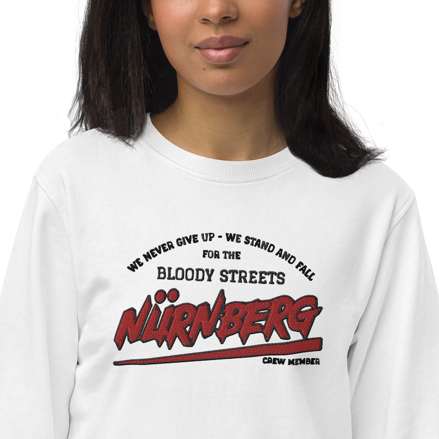 BS CITY Nürnberg Crew Member Premium Red "Lady" Pullover - BLOODY-STREETS.DE Streetwear Herren und Damen Hoodies, T-Shirts, Pullis
