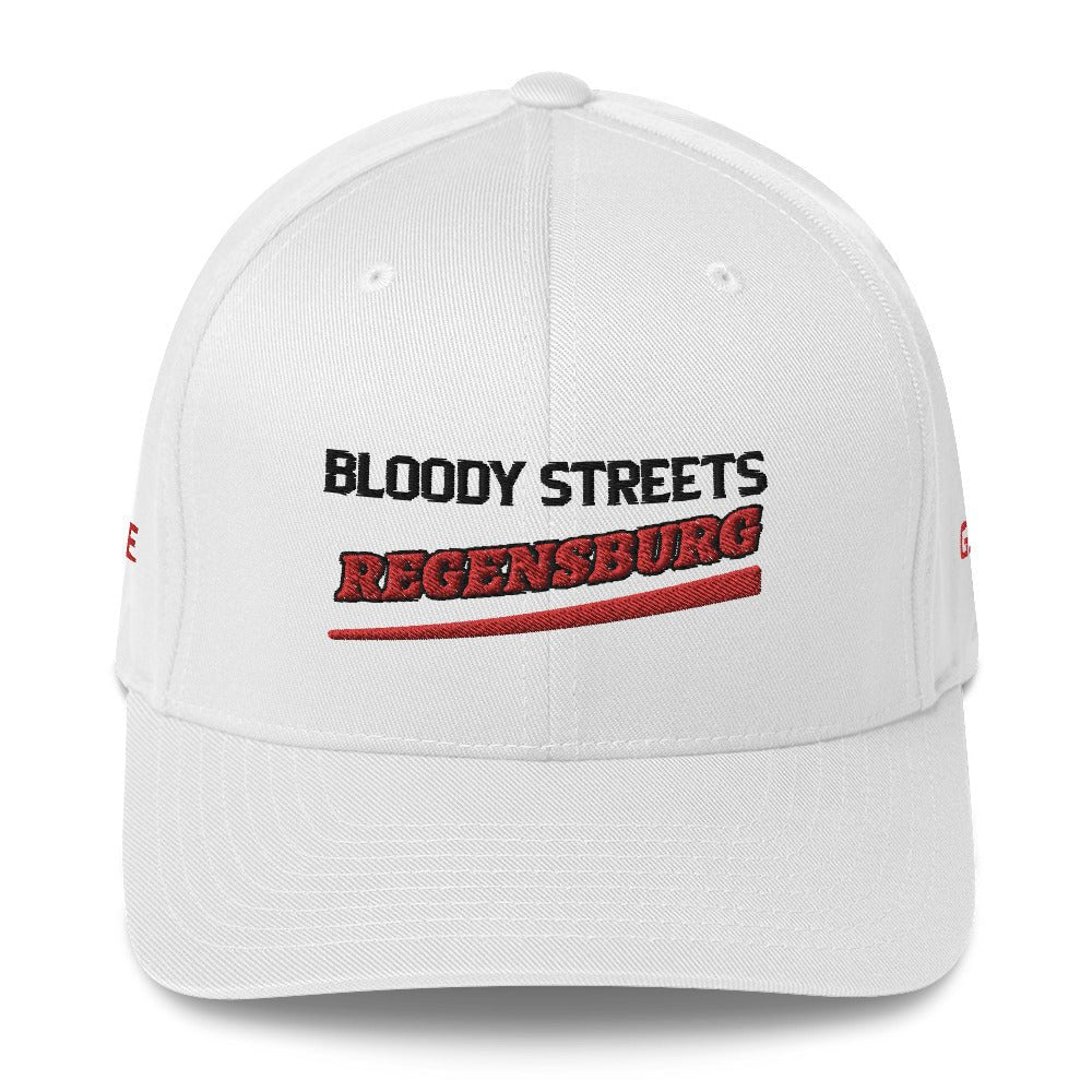 BS CITY Regensburg Crew Member Premium Red DAD CAP - BLOODY-STREETS.DE Streetwear Herren und Damen Hoodies, T-Shirts, Pullis