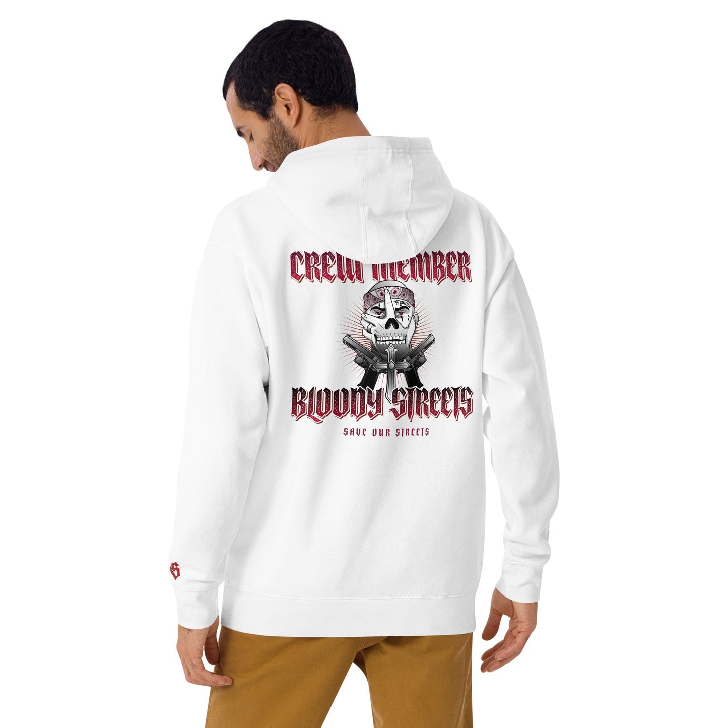 BS CITY Regensburg Crew Member Premium Red "G" Hoodie - BLOODY-STREETS.DE Streetwear Herren und Damen Hoodies, T-Shirts, Pullis