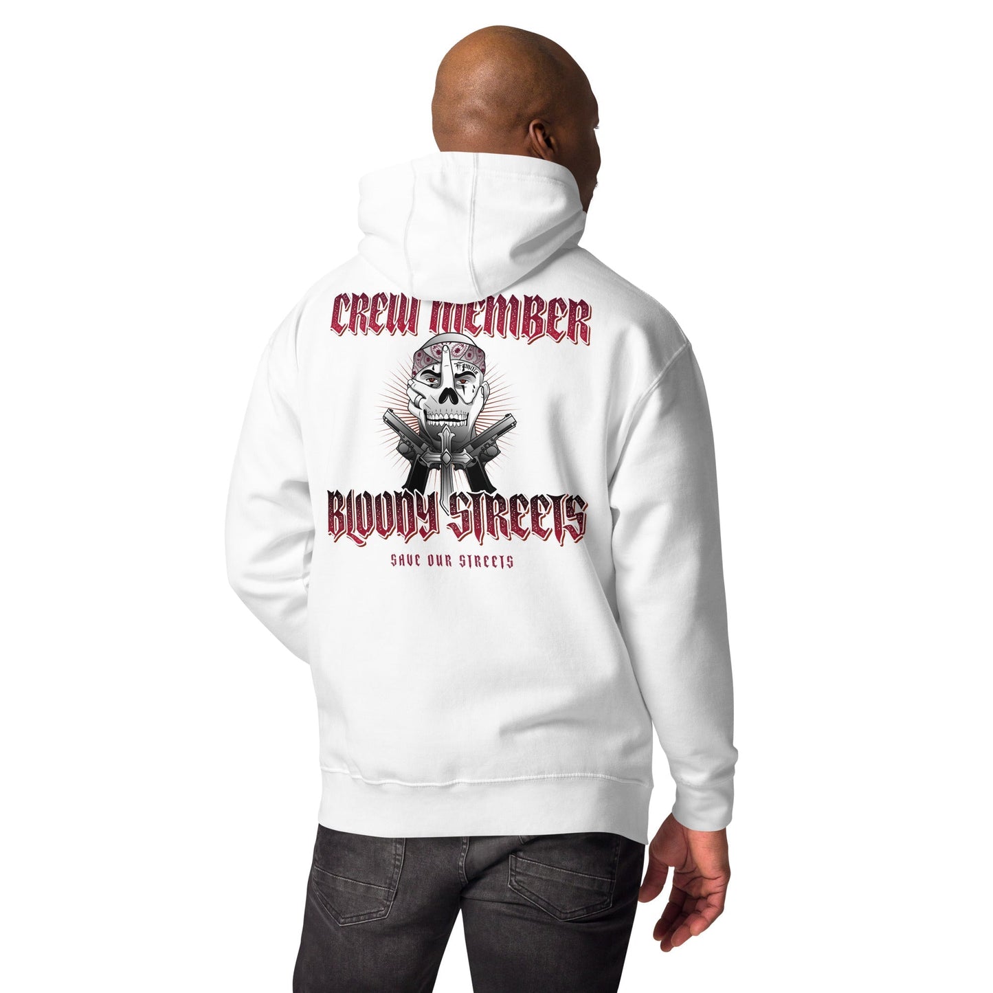 BS CITY Regensburg Crew Member Premium Red "G" Hoodie - BLOODY-STREETS.DE Streetwear Herren und Damen Hoodies, T-Shirts, Pullis