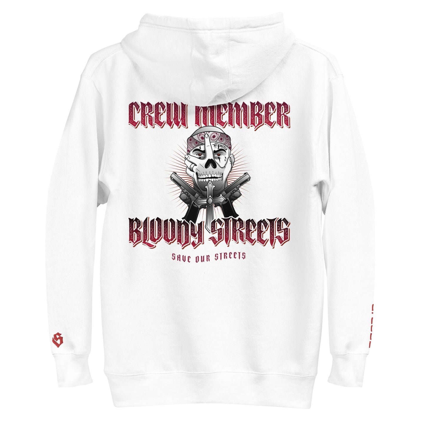 BS CITY Regensburg Crew Member Premium Red "G" Hoodie - BLOODY-STREETS.DE Streetwear Herren und Damen Hoodies, T-Shirts, Pullis