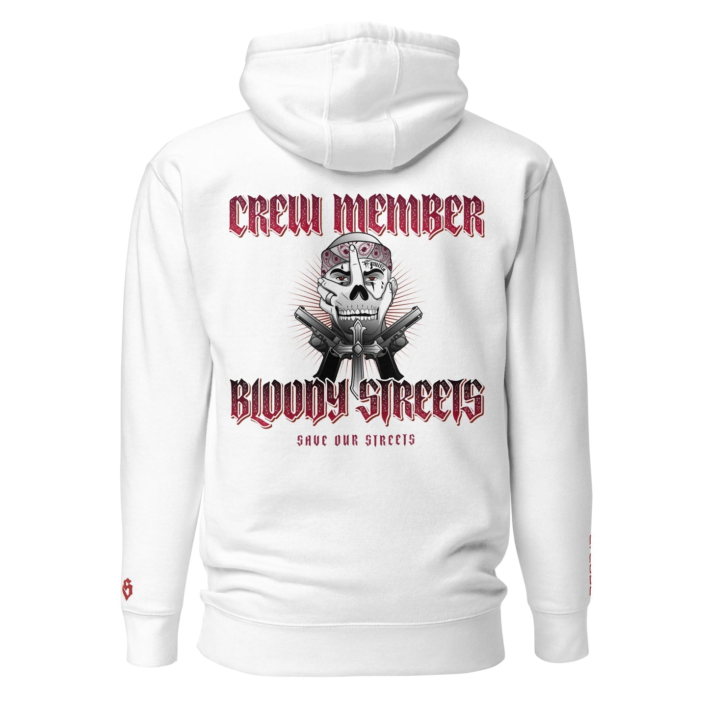 BS CITY Regensburg Crew Member Premium Red "G" Hoodie - BLOODY-STREETS.DE Streetwear Herren und Damen Hoodies, T-Shirts, Pullis