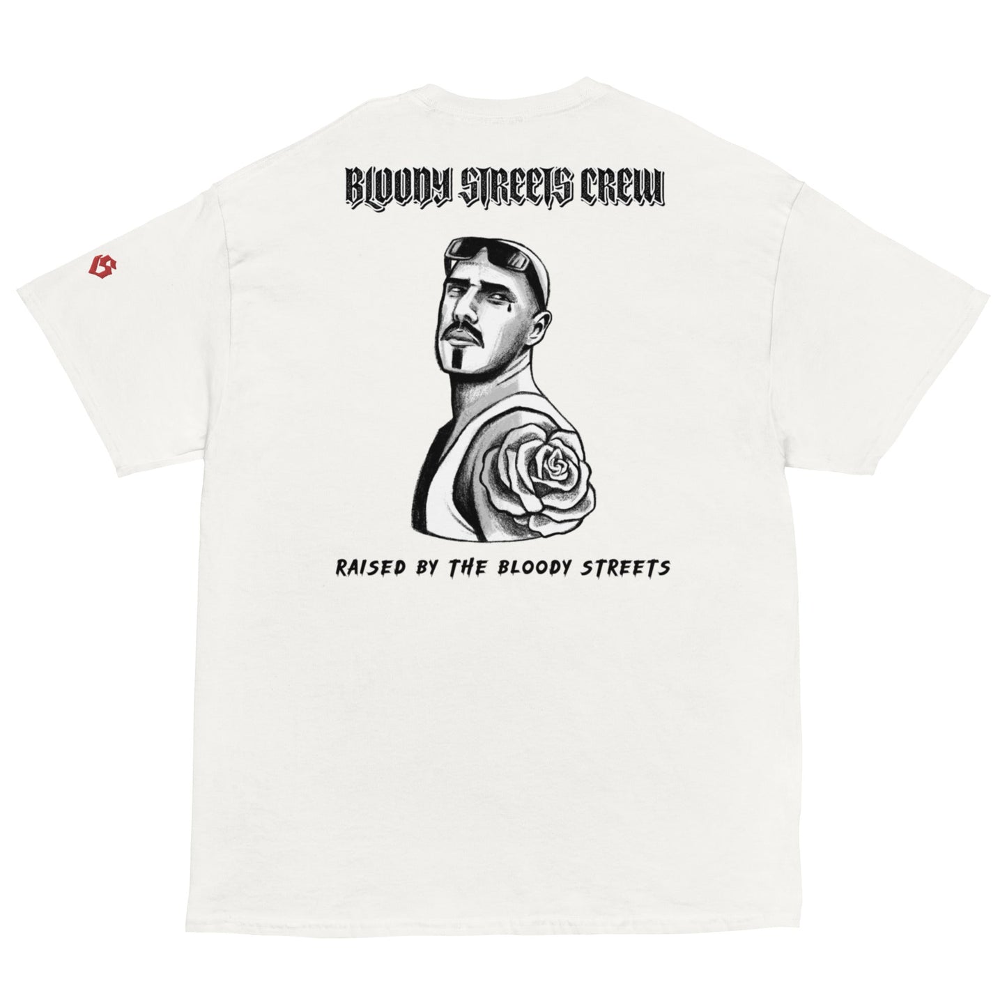 BS CITY Regensburg Crew Member Premium Red "G" T-Shirt - BLOODY-STREETS.DE Streetwear Herren und Damen Hoodies, T-Shirts, Pullis