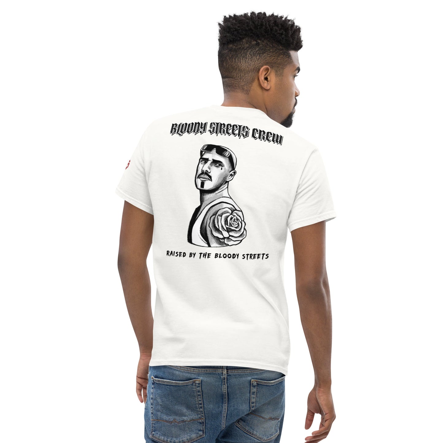 BS CITY Regensburg Crew Member Premium Red "G" T-Shirt - BLOODY-STREETS.DE Streetwear Herren und Damen Hoodies, T-Shirts, Pullis