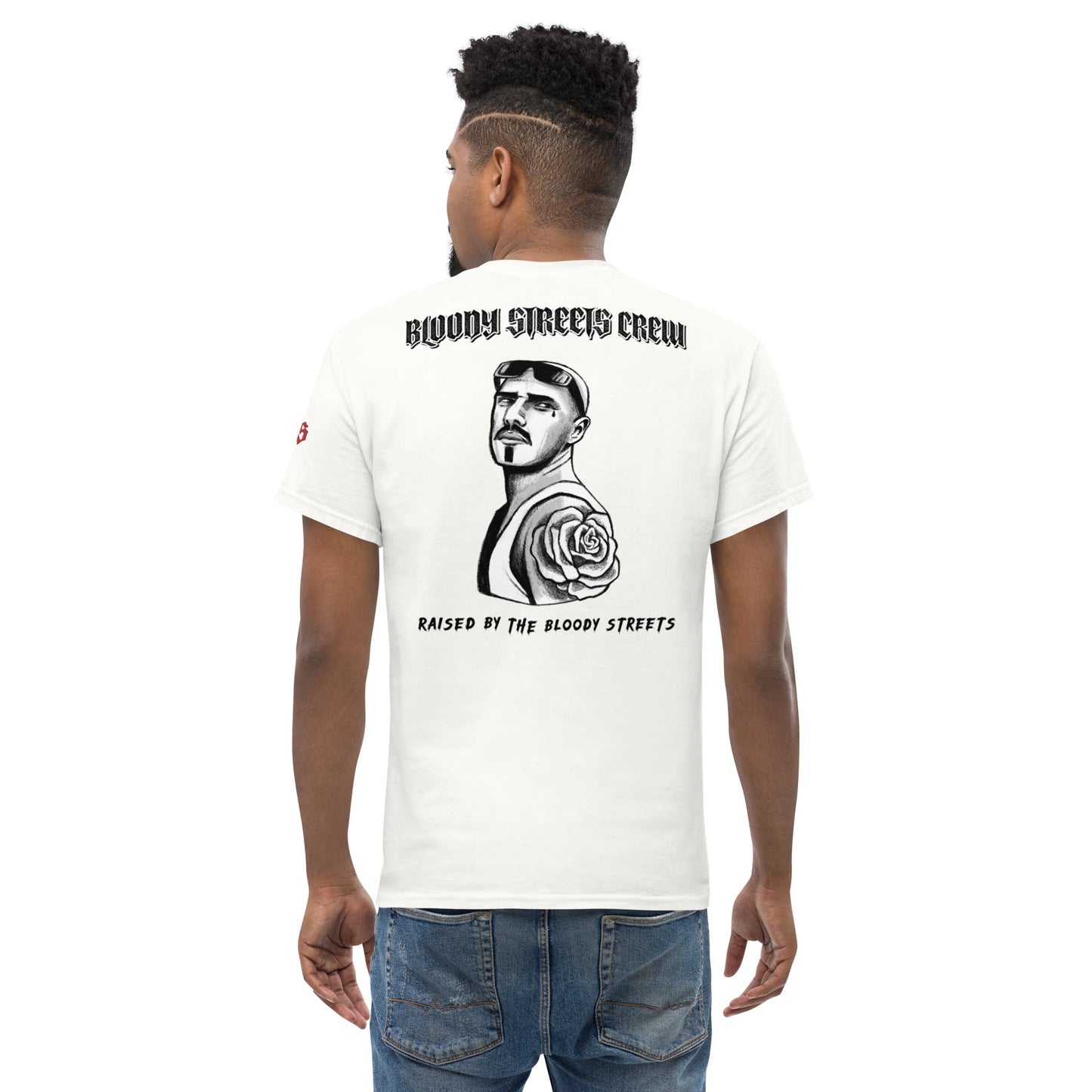 BS CITY Regensburg Crew Member Premium Red "G" T-Shirt - BLOODY-STREETS.DE Streetwear Herren und Damen Hoodies, T-Shirts, Pullis
