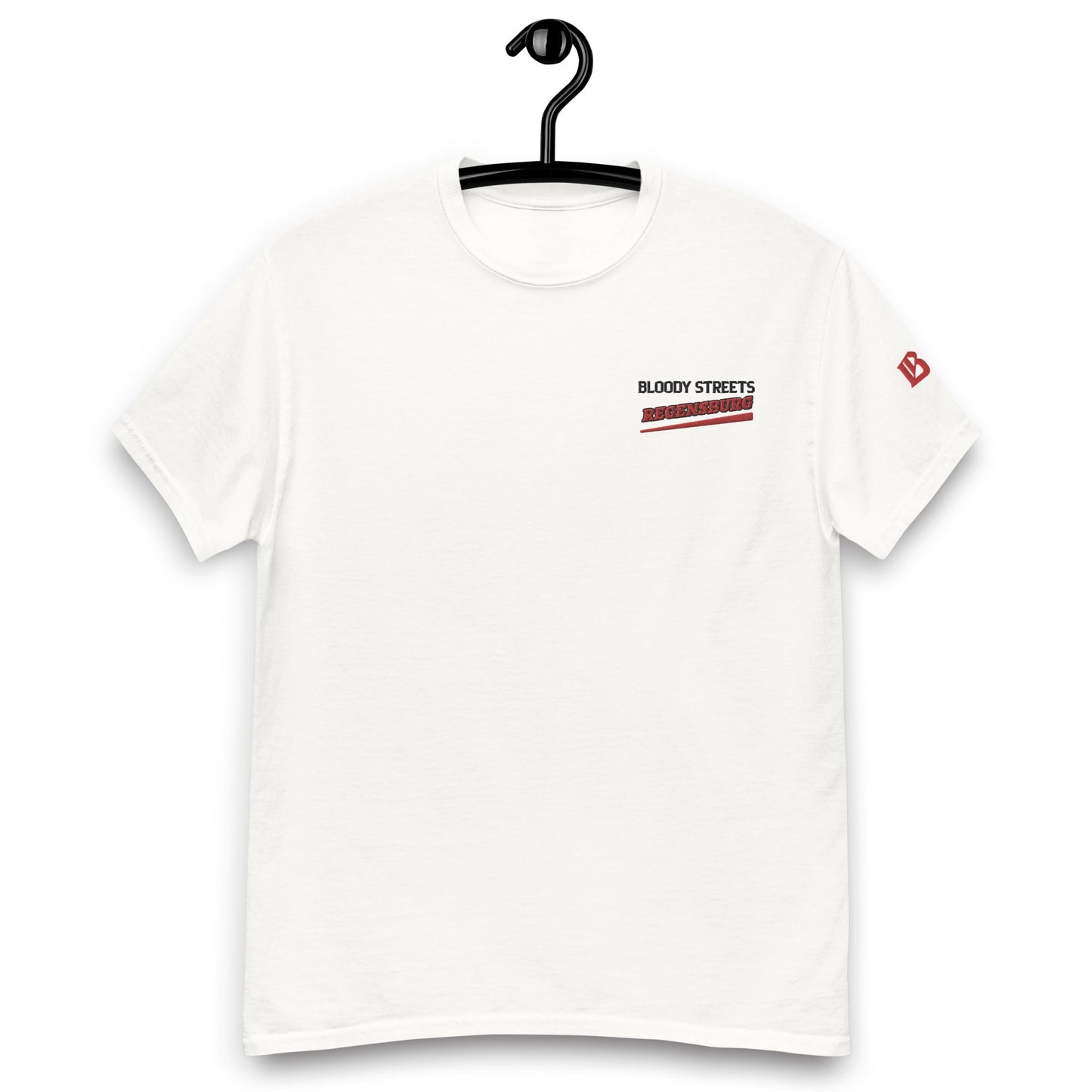 BS CITY Regensburg Crew Member Premium Red "G" T-Shirt - BLOODY-STREETS.DE Streetwear Herren und Damen Hoodies, T-Shirts, Pullis