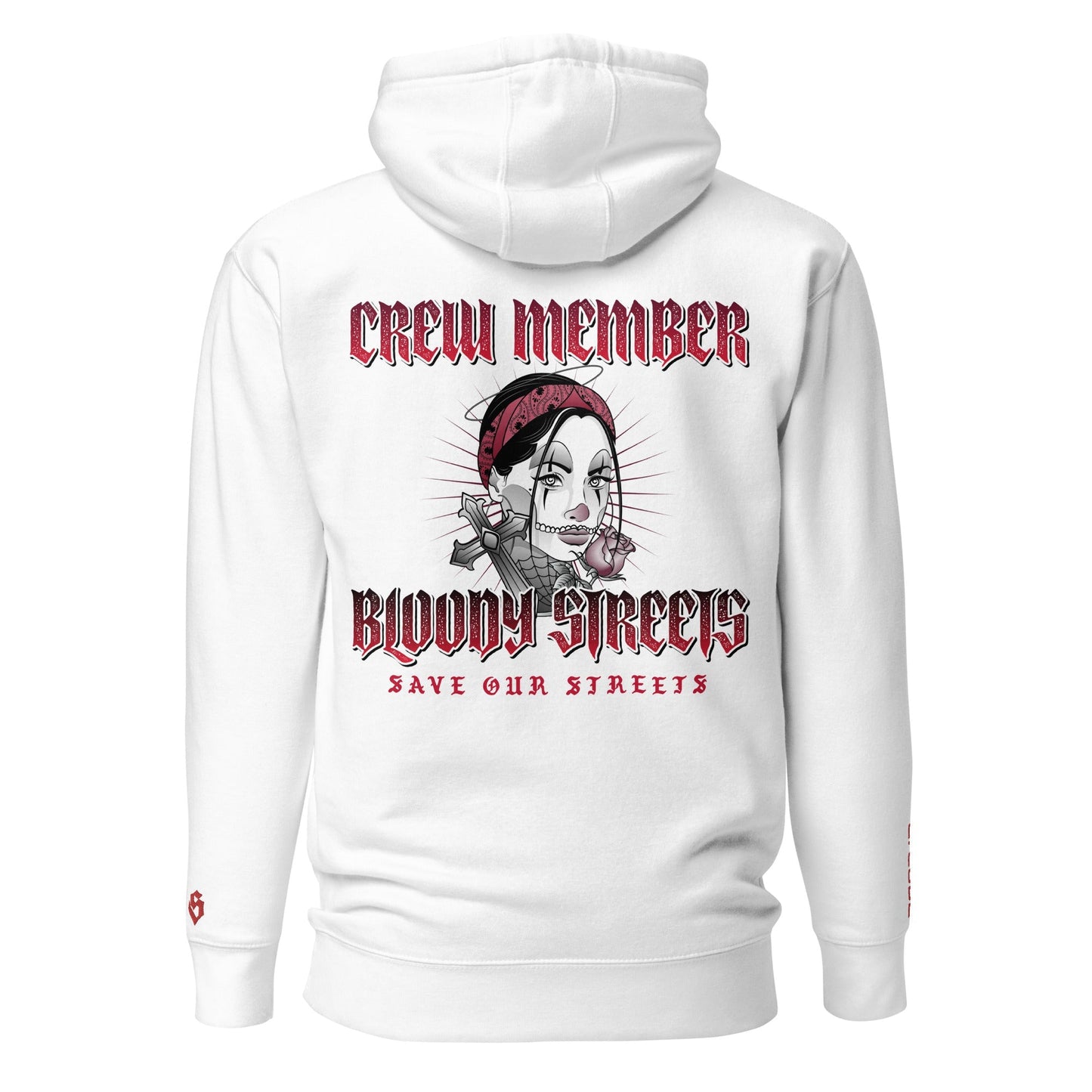 BS CITY Regensburg Crew Member Premium Red Lady Hoodie - BLOODY-STREETS.DE Streetwear Herren und Damen Hoodies, T-Shirts, Pullis