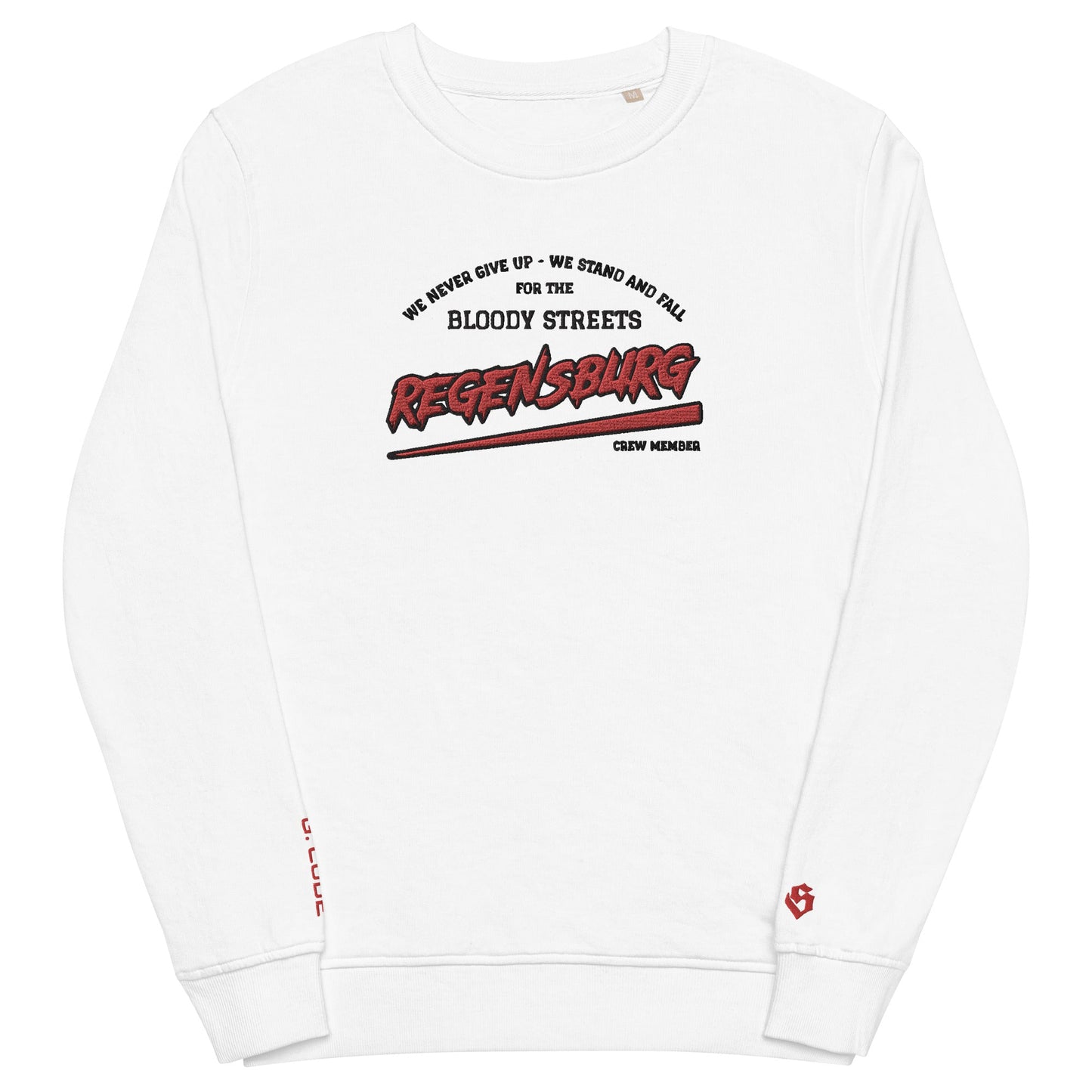 BS CITY Regensburg Crew Member Premium Red "Lady" Pullover - BLOODY-STREETS.DE Streetwear Herren und Damen Hoodies, T-Shirts, Pullis