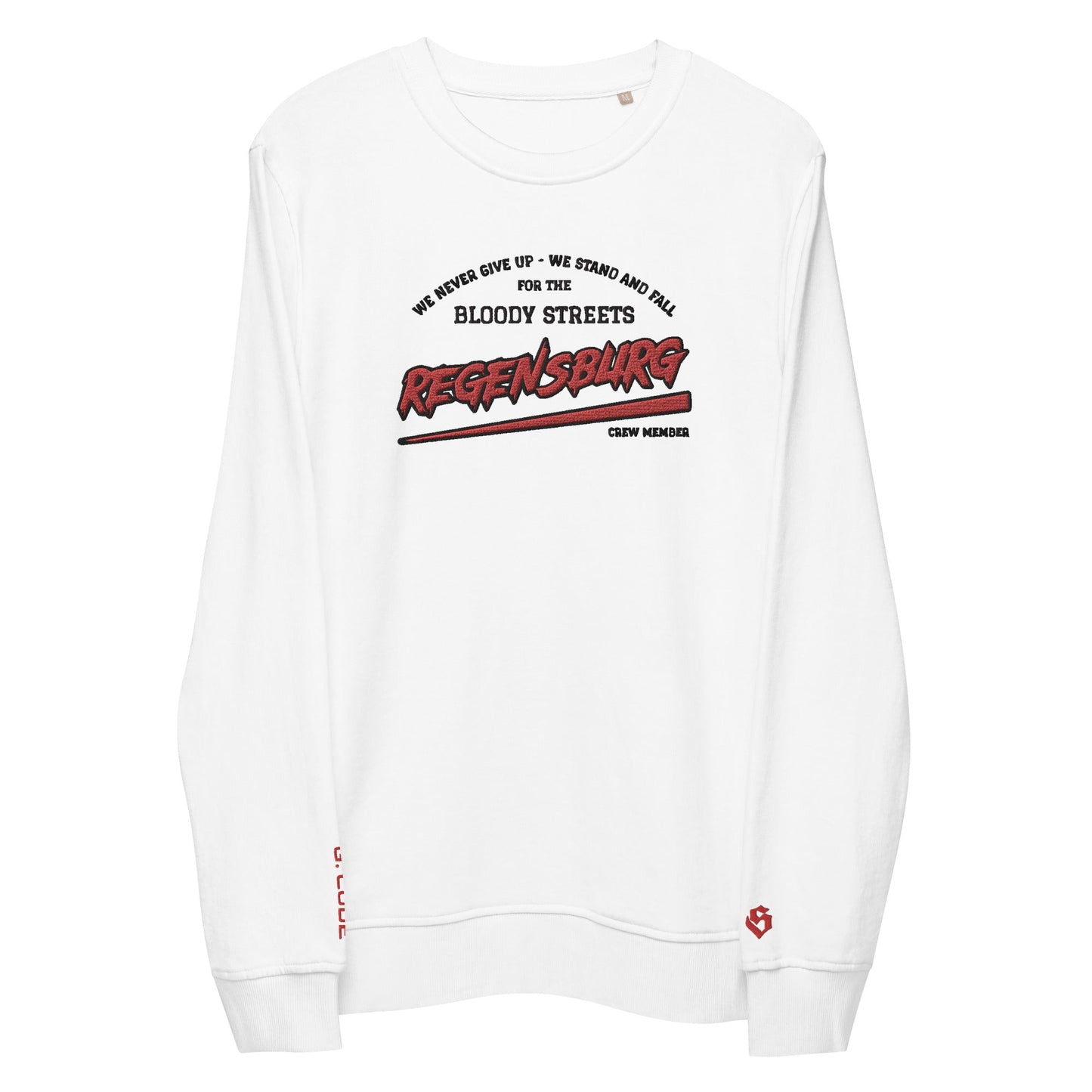 BS CITY Regensburg Crew Member Premium Red "Lady" Pullover - BLOODY-STREETS.DE Streetwear Herren und Damen Hoodies, T-Shirts, Pullis