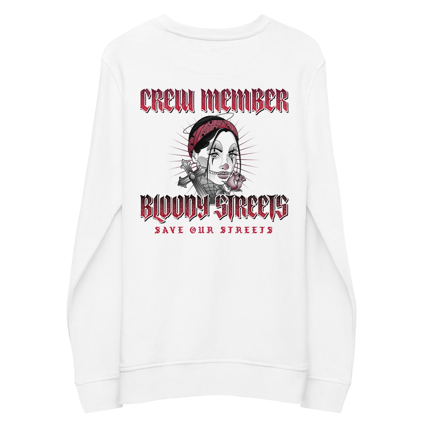BS CITY Regensburg Crew Member Premium Red "Lady" Pullover - BLOODY-STREETS.DE Streetwear Herren und Damen Hoodies, T-Shirts, Pullis