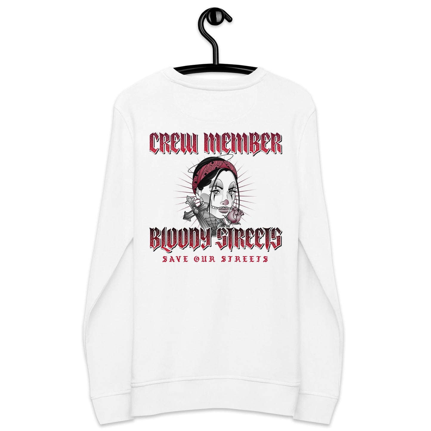 BS CITY Regensburg Crew Member Premium Red "Lady" Pullover - BLOODY-STREETS.DE Streetwear Herren und Damen Hoodies, T-Shirts, Pullis