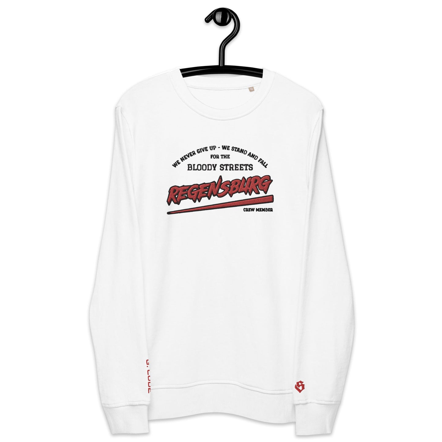 BS CITY Regensburg Crew Member Premium Red "Lady" Pullover - BLOODY-STREETS.DE Streetwear Herren und Damen Hoodies, T-Shirts, Pullis