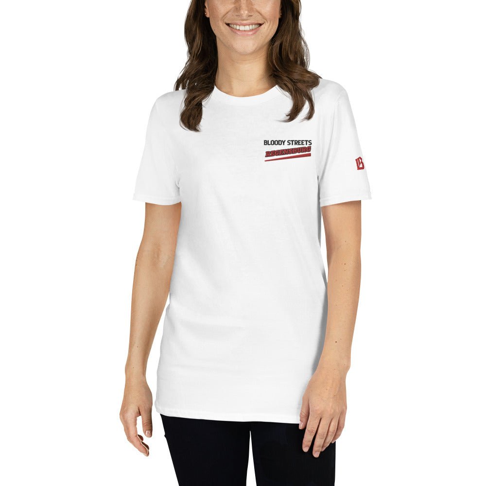 BS CITY Regensburg Crew Member Premium Red "Lady" T-Shirt - BLOODY-STREETS.DE Streetwear Herren und Damen Hoodies, T-Shirts, Pullis