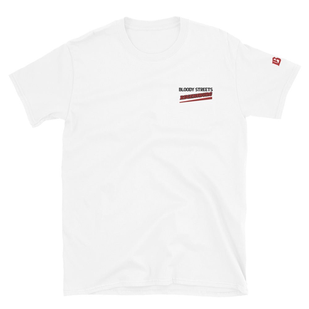 BS CITY Regensburg Crew Member Premium Red "Lady" T-Shirt - BLOODY-STREETS.DE Streetwear Herren und Damen Hoodies, T-Shirts, Pullis