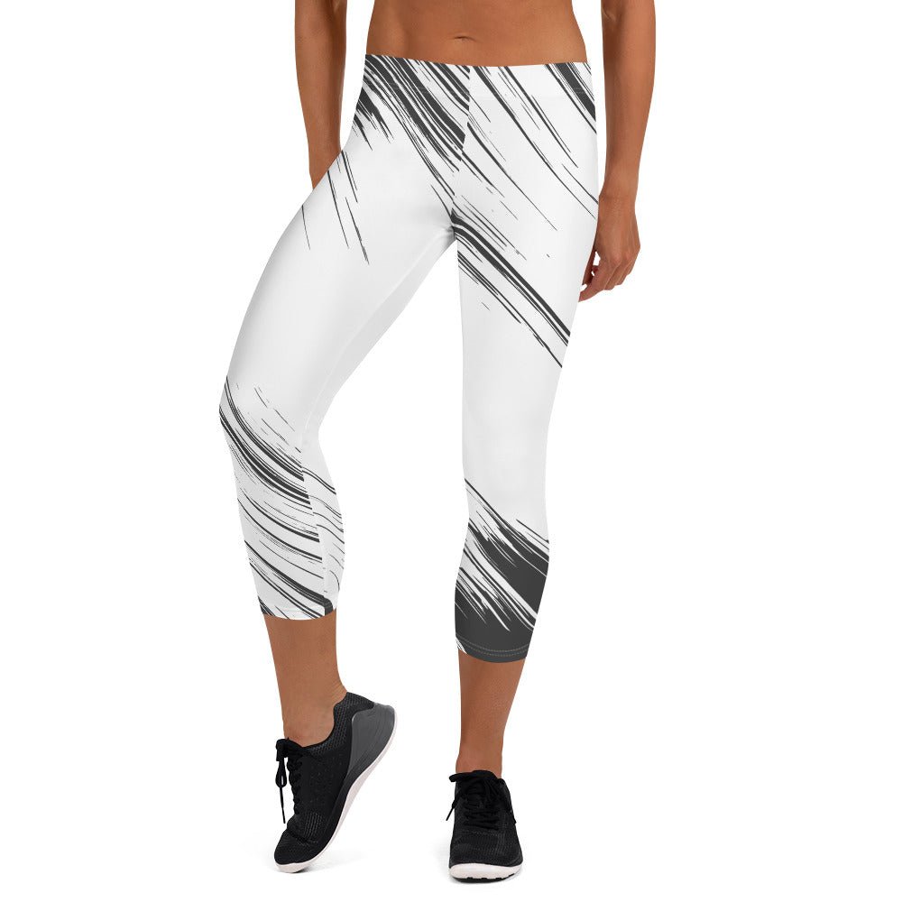 Capri Leggings - TRENDY BLACK AND WHITE - BLOODY-STREETS.DE Streetwear Herren und Damen Hoodies, T-Shirts, Pullis