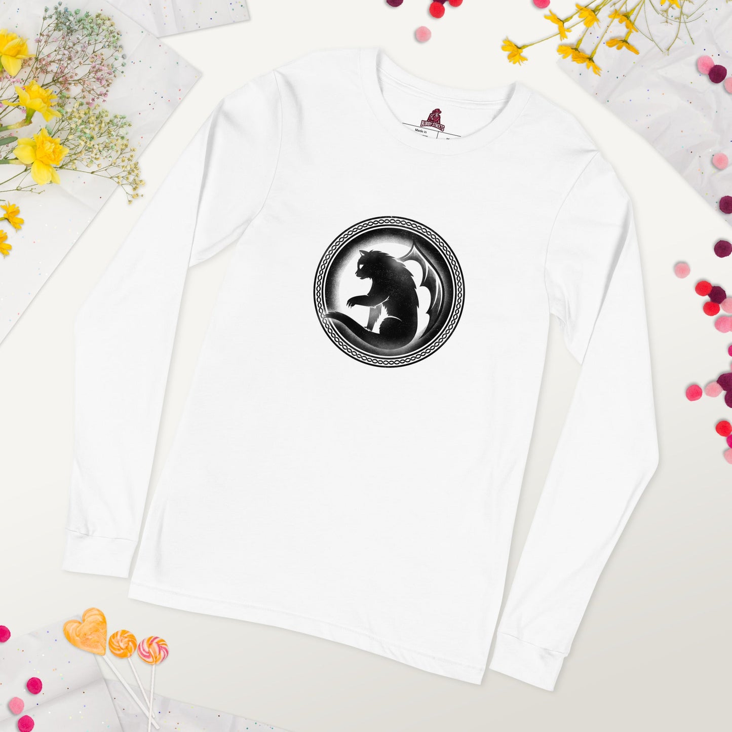 CAT Style - Langärmeliges T-Shirt - BLOODY-STREETS.DE Streetwear Herren und Damen Hoodies, T-Shirts, Pullis