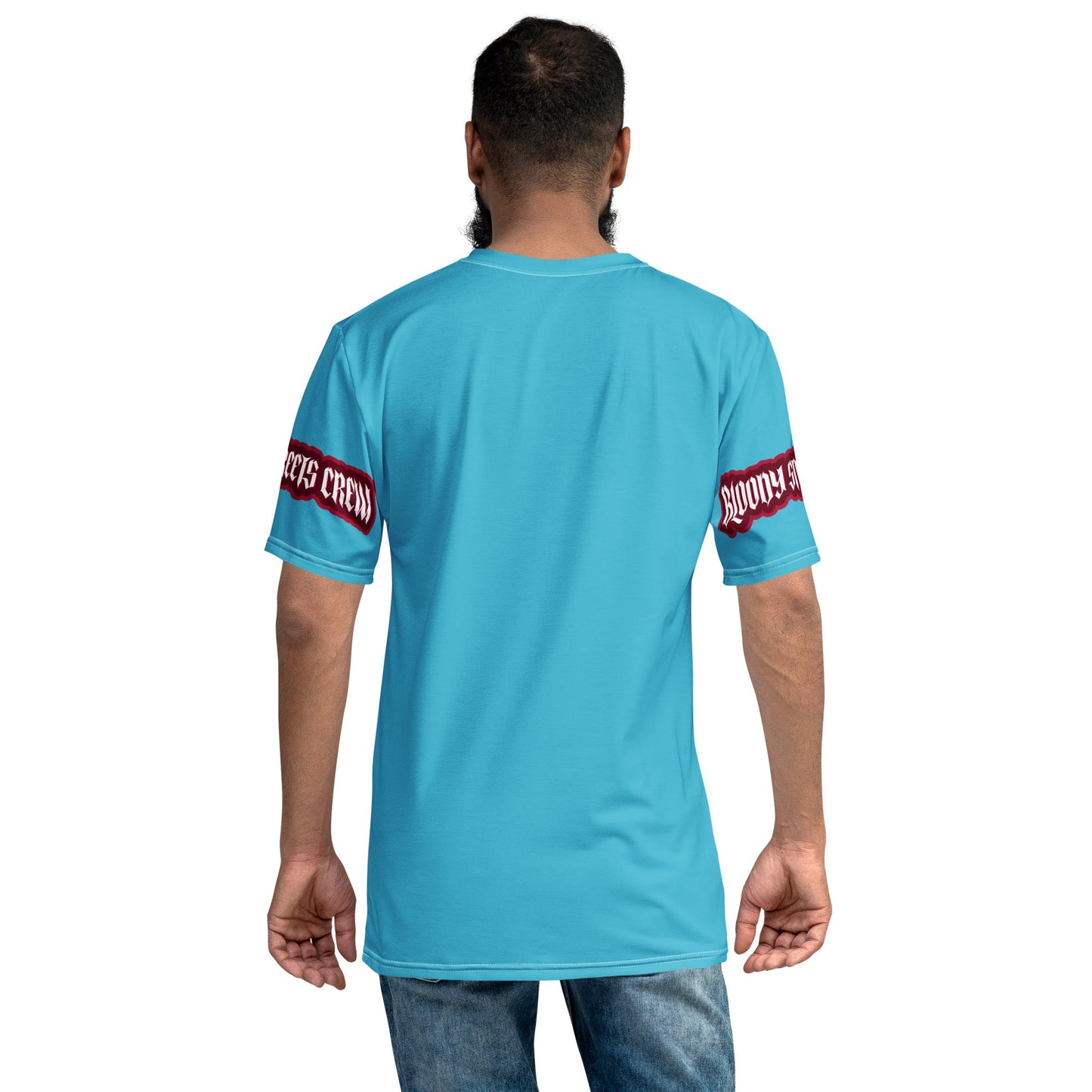 CONQUER THE WORLD Herren-T-Shirt BLAU - BLOODY-STREETS.DE Streetwear Herren und Damen Hoodies, T-Shirts, Pullis