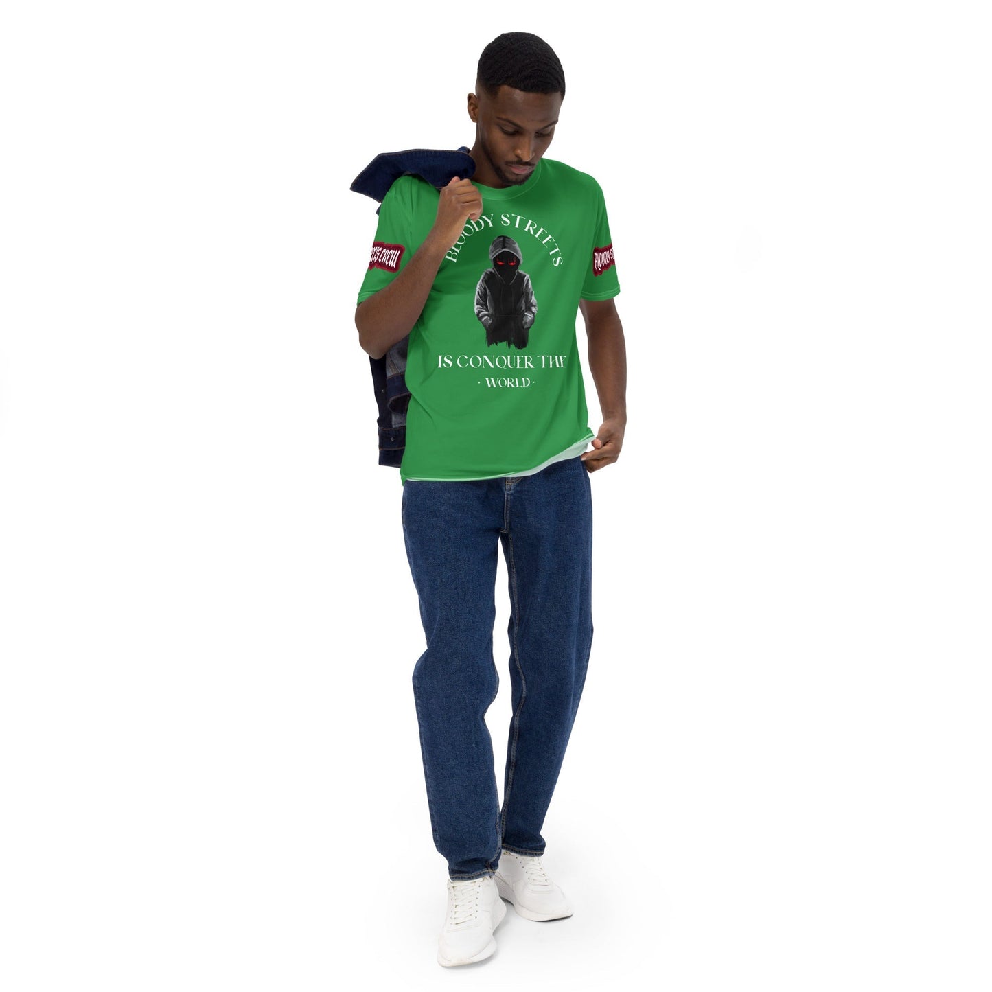 T-Shirt Damen - WHOLE WORLD OF THE BLOODY STREETS - PREMIUM - BLOODY-STREETS.DE Streetwear Herren und Damen Hoodies, T-Shirts, Pullis