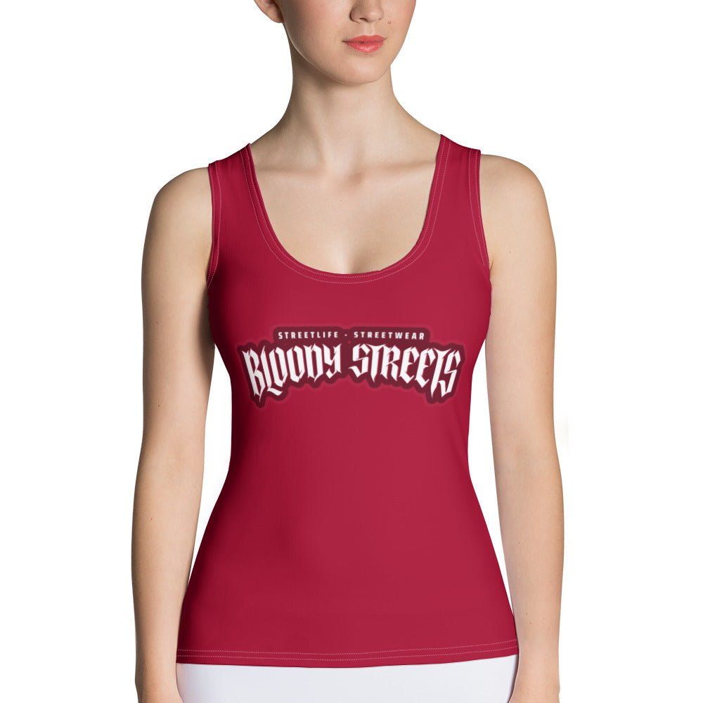 Damen Streetwear Tank Top BLOODY Rot - BLOODY-STREETS.DE Streetwear Herren und Damen Hoodies, T-Shirts, Pullis