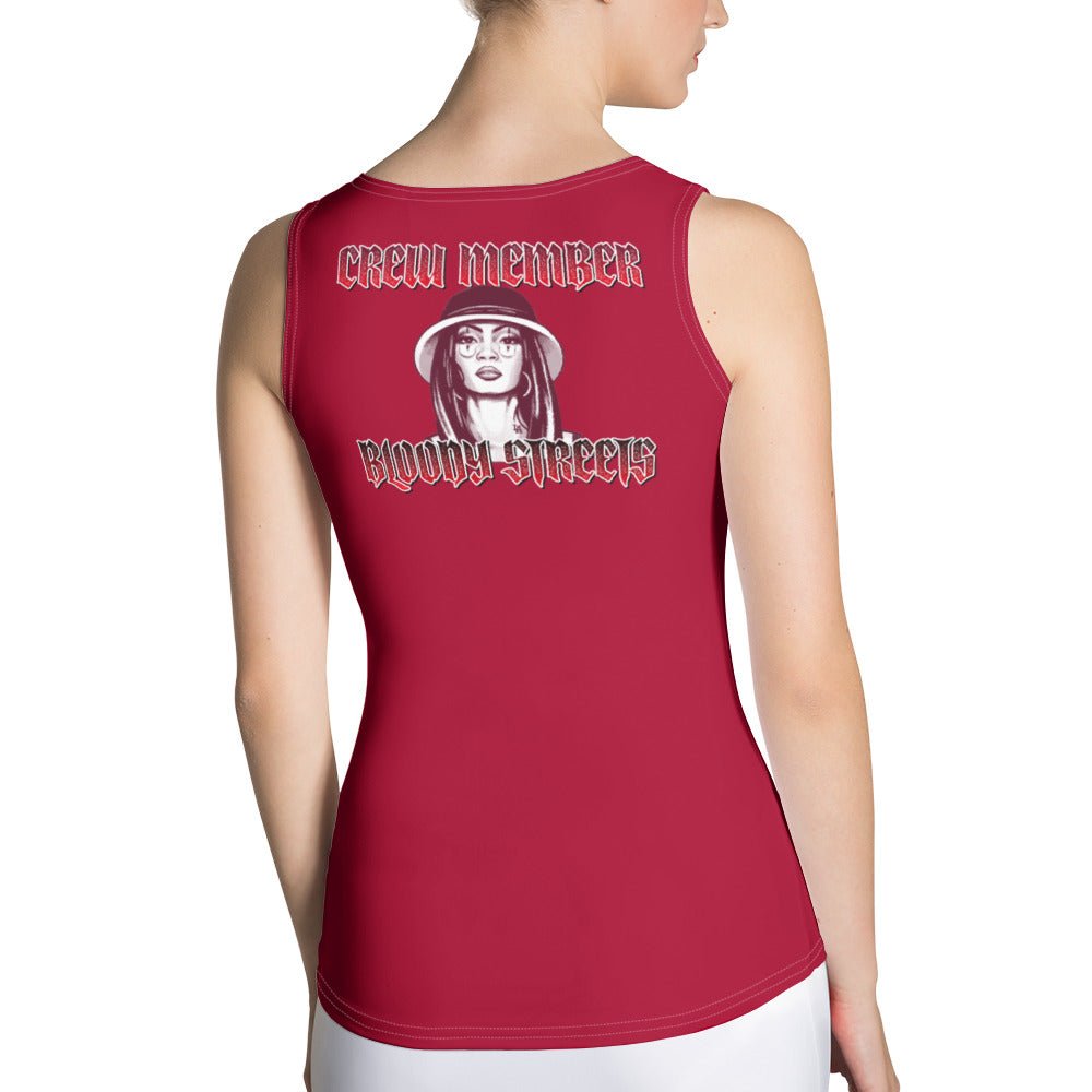 Damen Streetwear Tank Top BLOODY Rot - BLOODY-STREETS.DE Streetwear Herren und Damen Hoodies, T-Shirts, Pullis