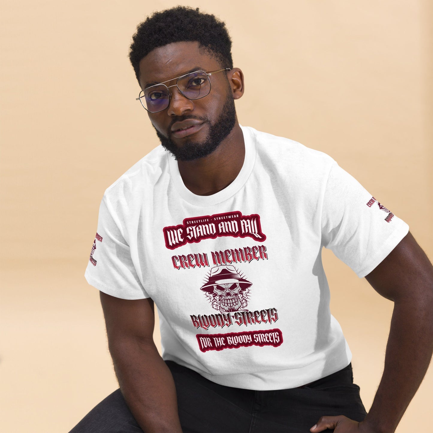 Herren Streetwear T-Shirt - BLOODY STREETS "NO GAMES ON THE STREETS" - BLOODY-STREETS.DE Streetwear Herren und Damen Hoodies, T-Shirts, Pullis