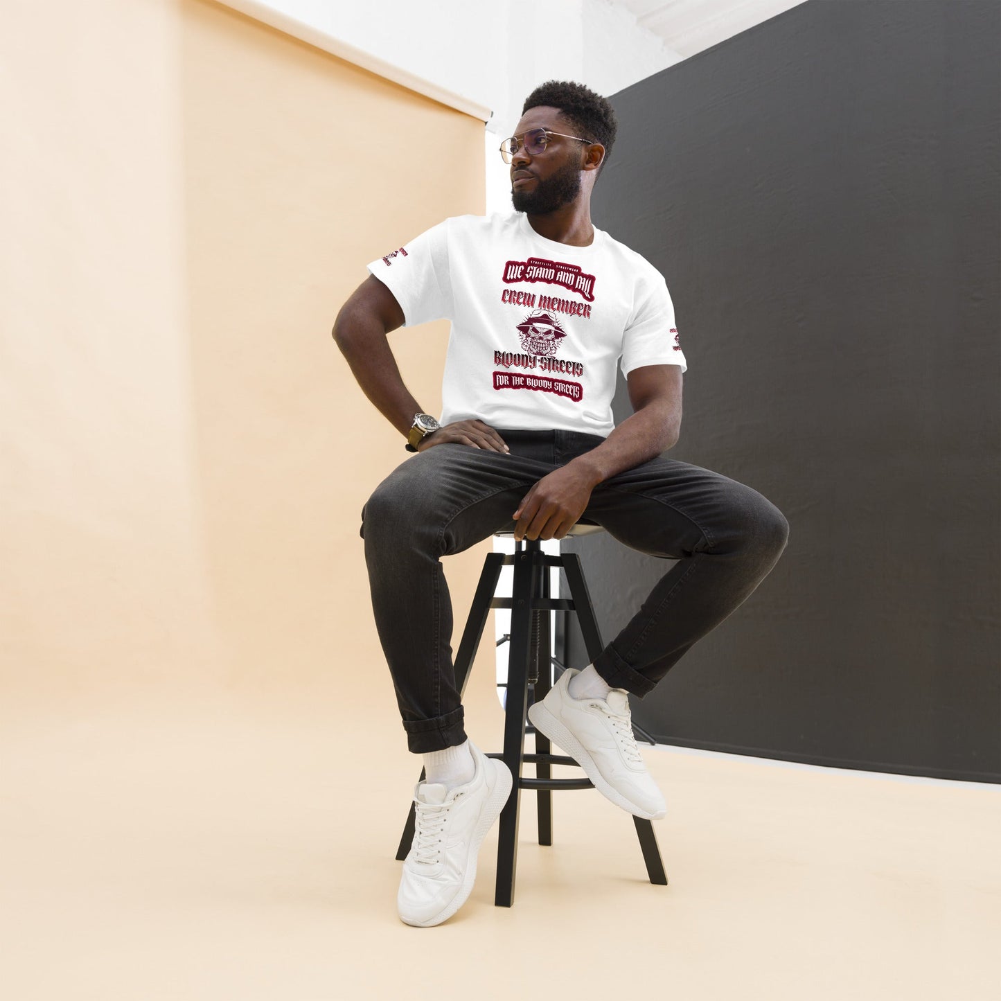 Herren Streetwear T-Shirt - BLOODY STREETS "NO GAMES ON THE STREETS" - BLOODY-STREETS.DE Streetwear Herren und Damen Hoodies, T-Shirts, Pullis