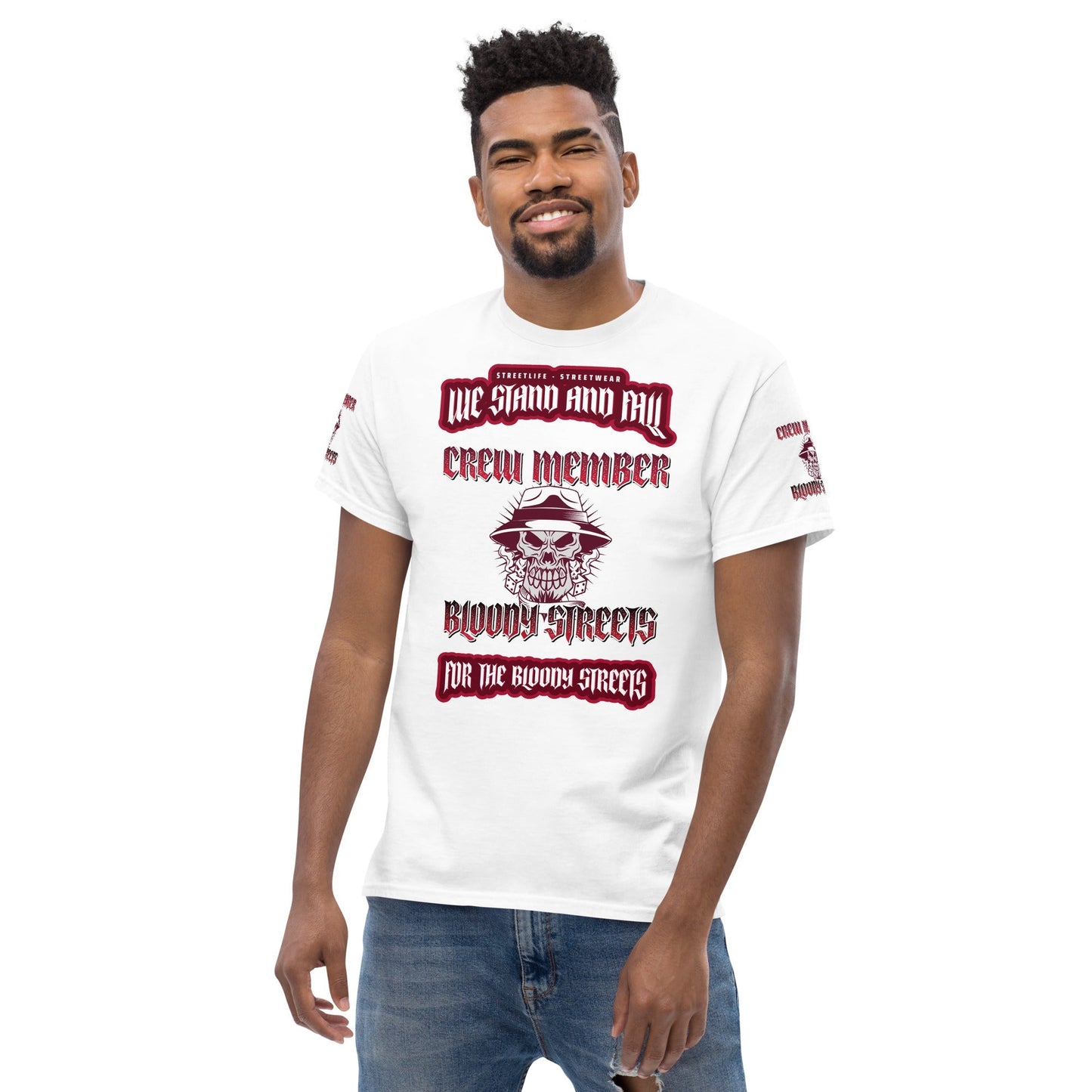 Herren Streetwear T-Shirt - BLOODY STREETS "NO GAMES ON THE STREETS" - BLOODY-STREETS.DE Streetwear Herren und Damen Hoodies, T-Shirts, Pullis