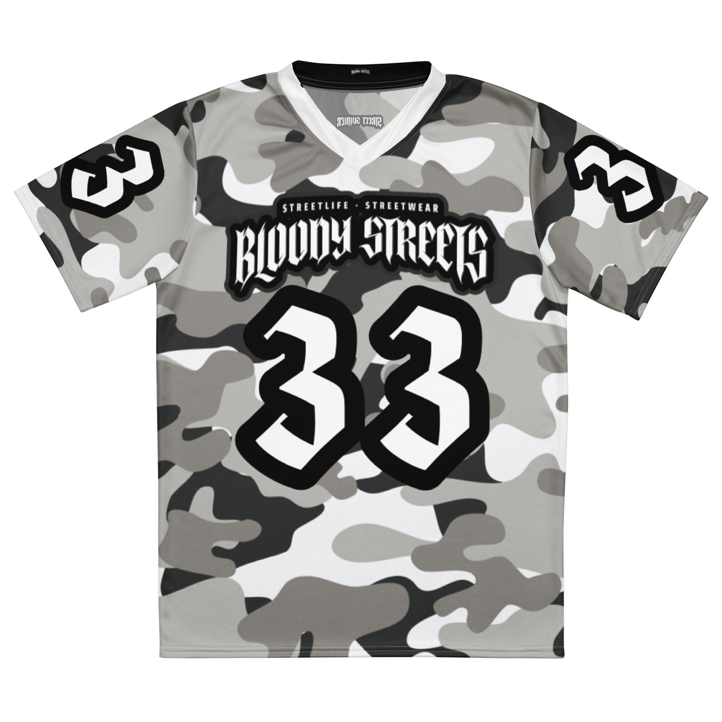Recycled "STREET SOLDIER Trikot - BLOODY-STREETS.DE Streetwear Herren und Damen Hoodies, T-Shirts, Pullis