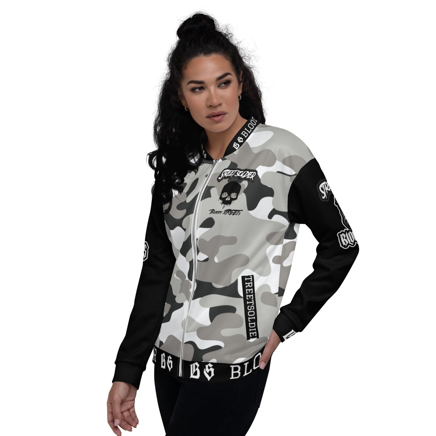 Streetwear Jacke: Camouflage Bulldog Jacket Street Soldier - Die ultimative Bomberjacke - BLOODY-STREETS.DE Streetwear Herren und Damen Hoodies, T-Shirts, Pullis