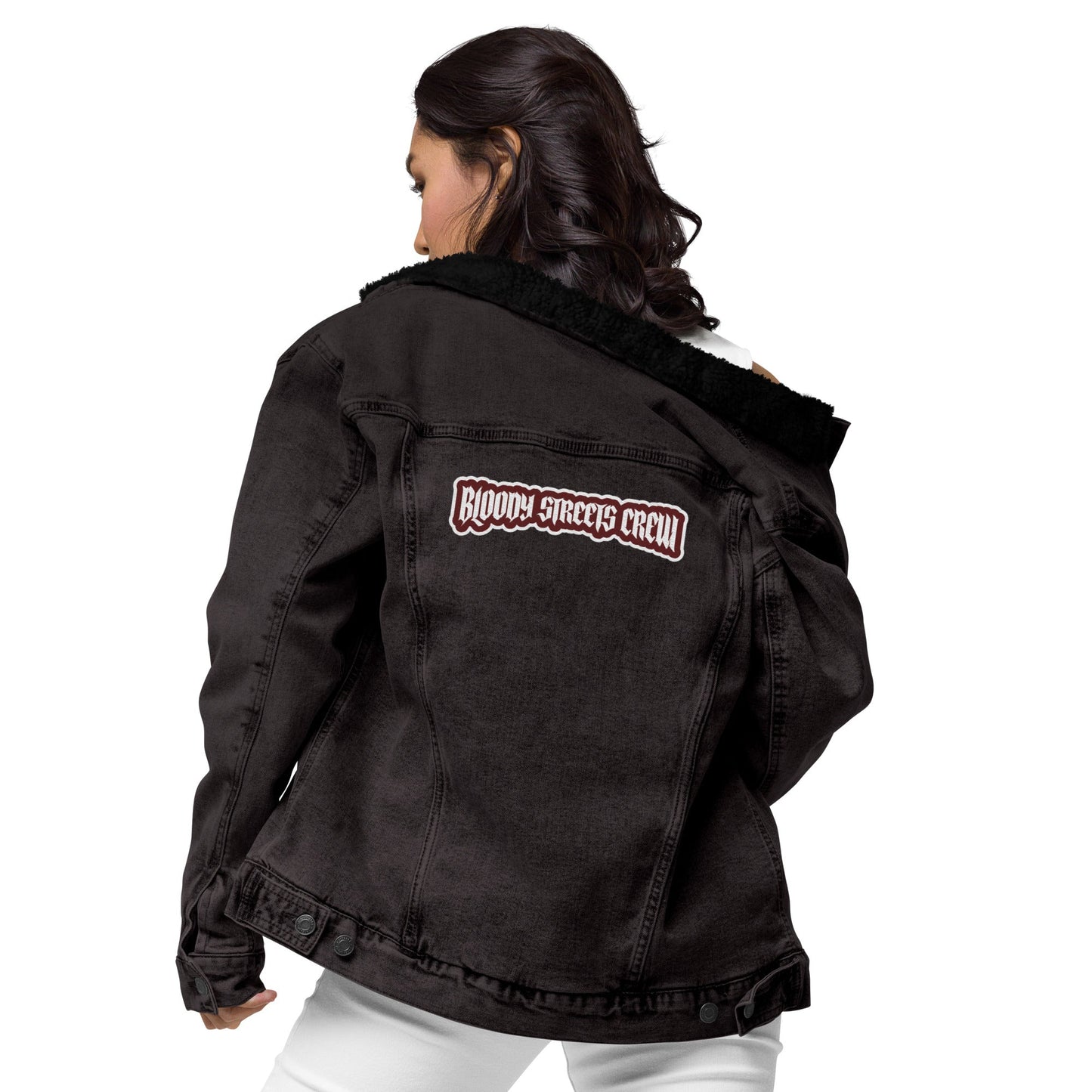 BLOODY STREETS CREW - Sherpa Jeansjacke - BLOODY-STREETS.DE Streetwear Herren und Damen Hoodies, T-Shirts, Pullis