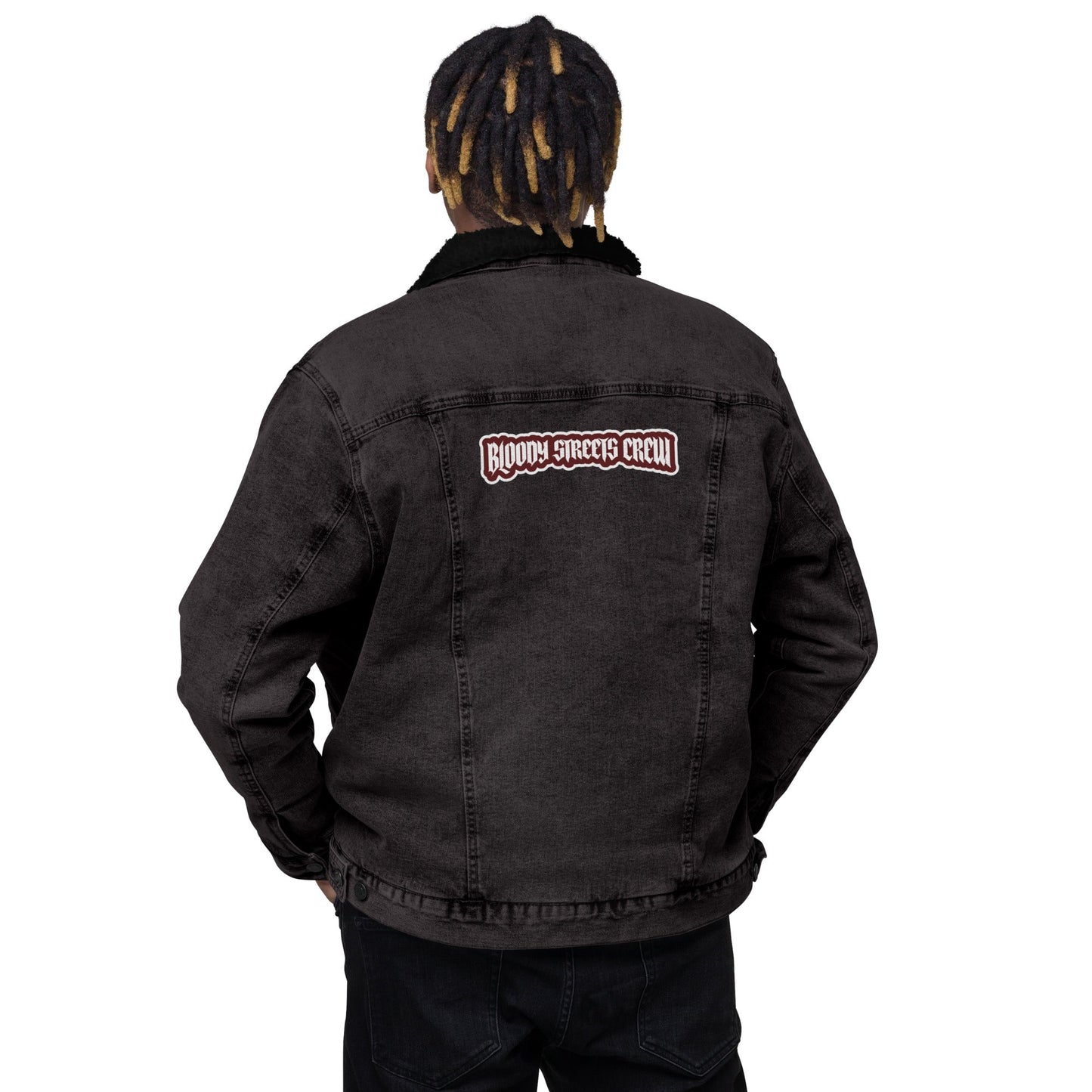 BLOODY STREETS CREW - Sherpa Jeansjacke - BLOODY-STREETS.DE Streetwear Herren und Damen Hoodies, T-Shirts, Pullis