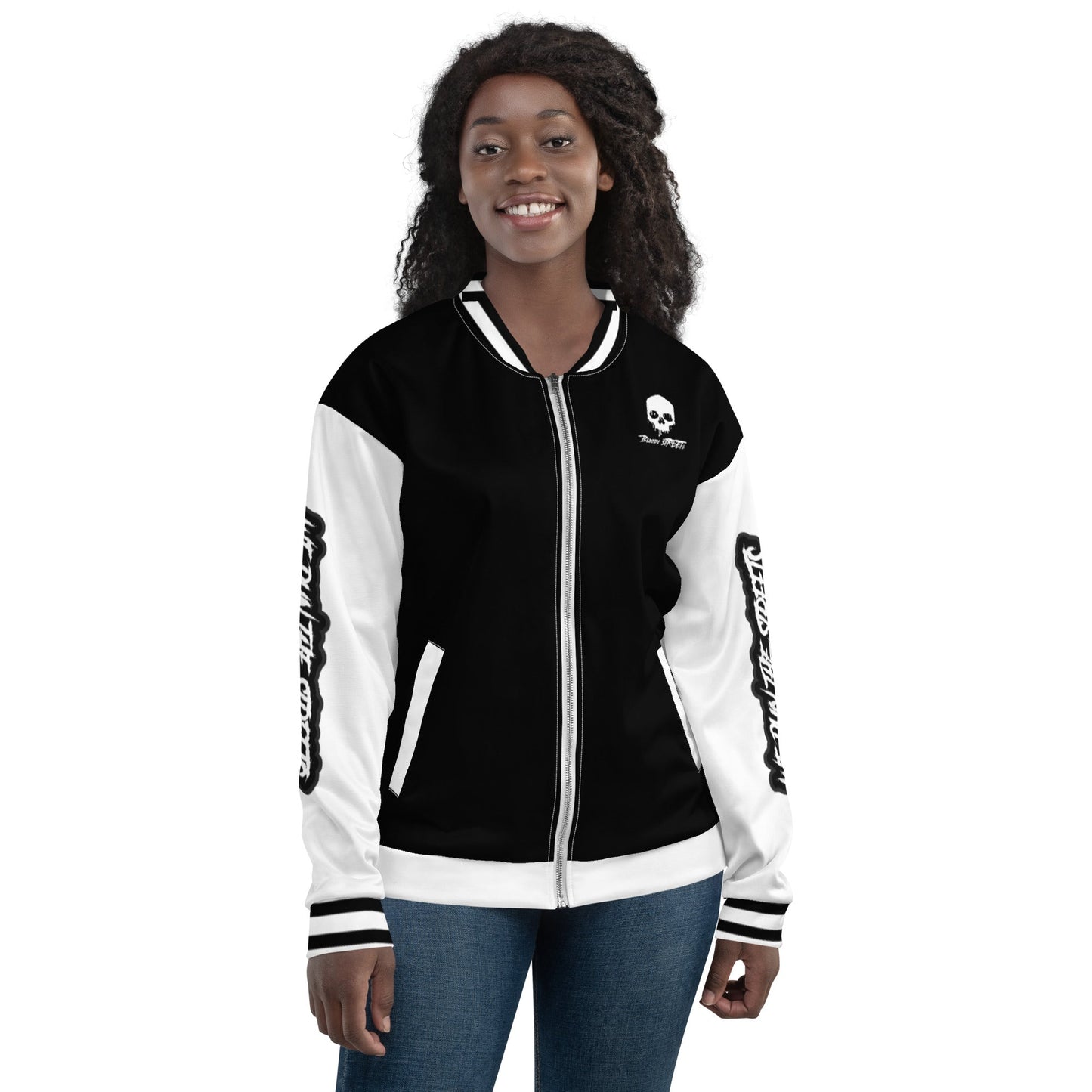 We Run The Streets Unisex Bomberjacke - BLOODY-STREETS.DE Streetwear Herren und Damen Hoodies, T-Shirts, Pullis
