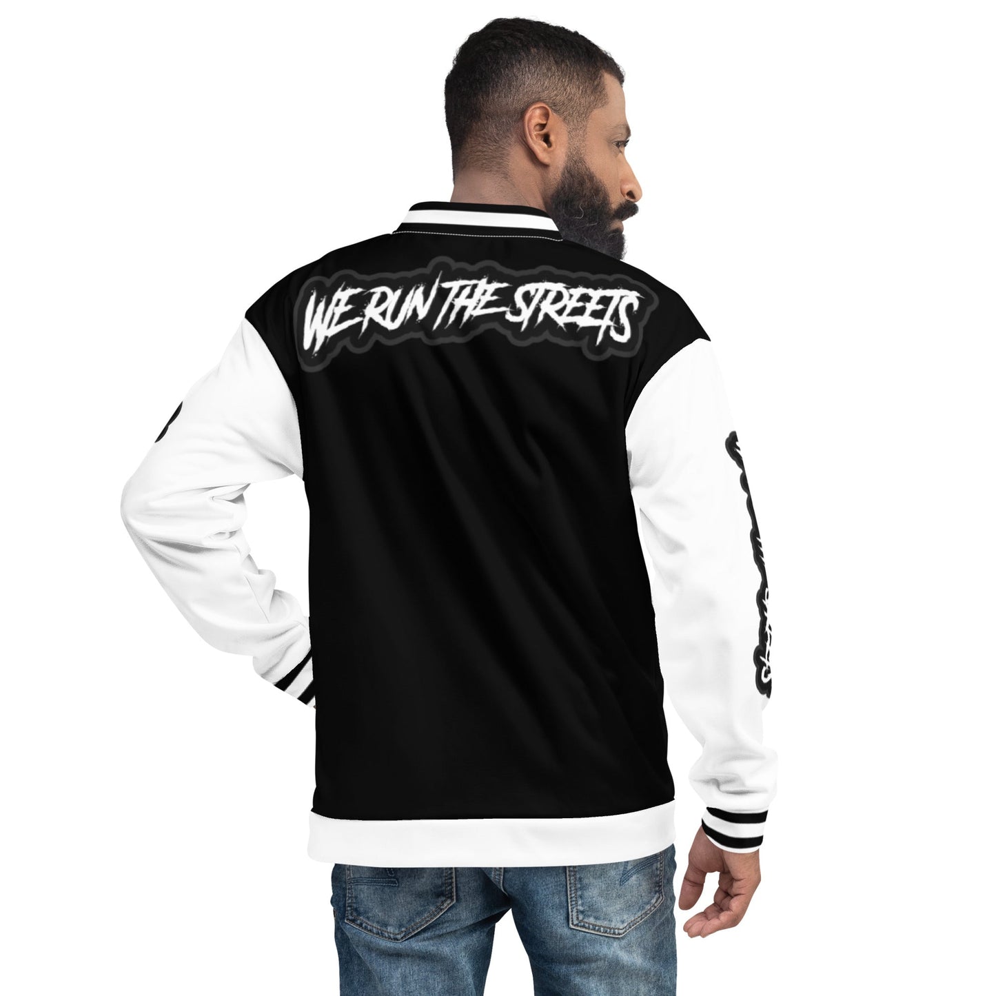 We Run The Streets Unisex Bomberjacke - BLOODY-STREETS.DE Streetwear Herren und Damen Hoodies, T-Shirts, Pullis