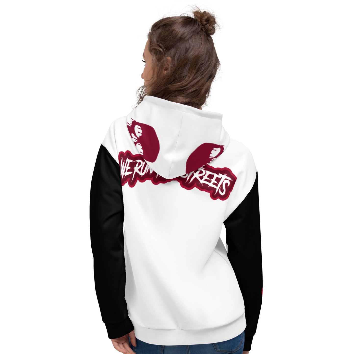 We Run The Streets WHITE Hoodie - BLOODY-STREETS.DE Streetwear Herren und Damen Hoodies, T-Shirts, Pullis