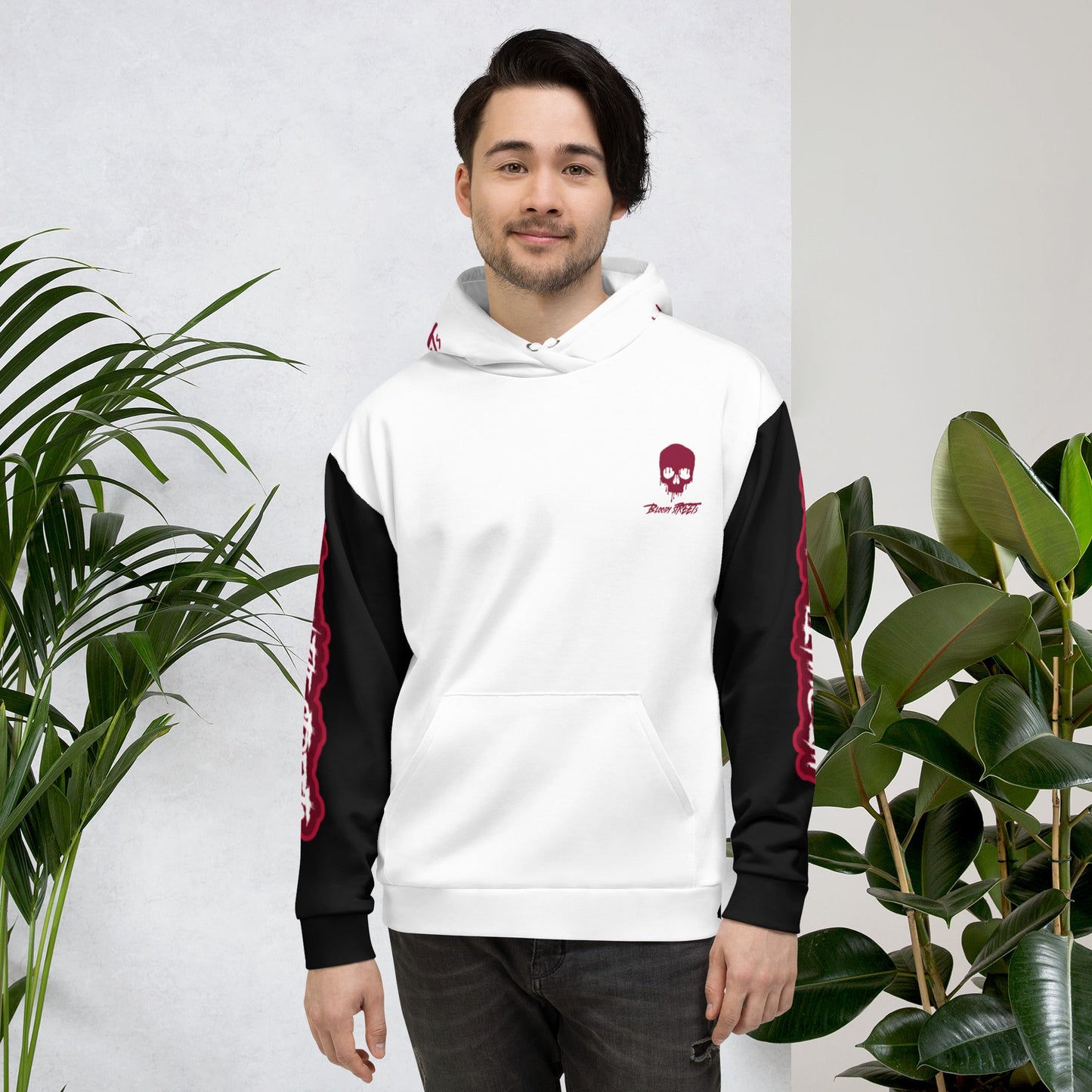 We Run The Streets WHITE Hoodie - BLOODY-STREETS.DE Streetwear Herren und Damen Hoodies, T-Shirts, Pullis