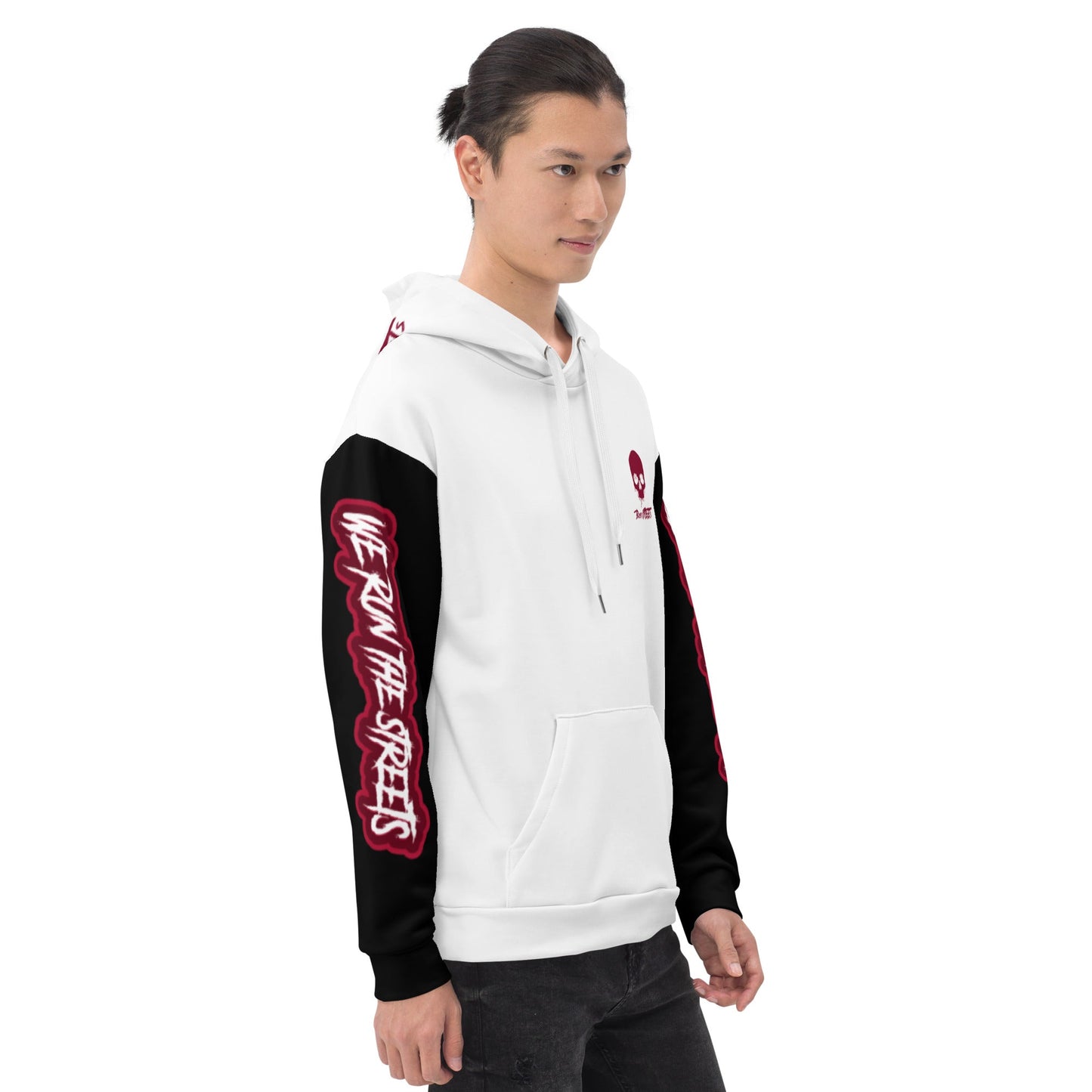 We Run The Streets WHITE Hoodie - BLOODY-STREETS.DE Streetwear Herren und Damen Hoodies, T-Shirts, Pullis