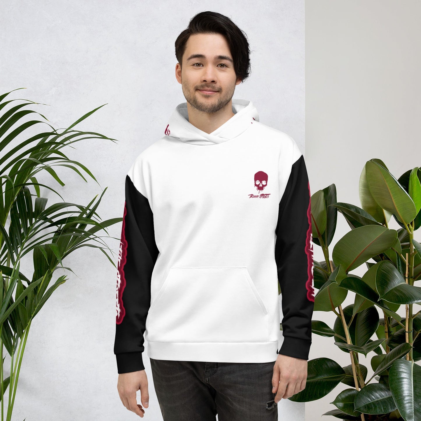 We Run The Streets WHITE Hoodie - BLOODY-STREETS.DE Streetwear Herren und Damen Hoodies, T-Shirts, Pullis