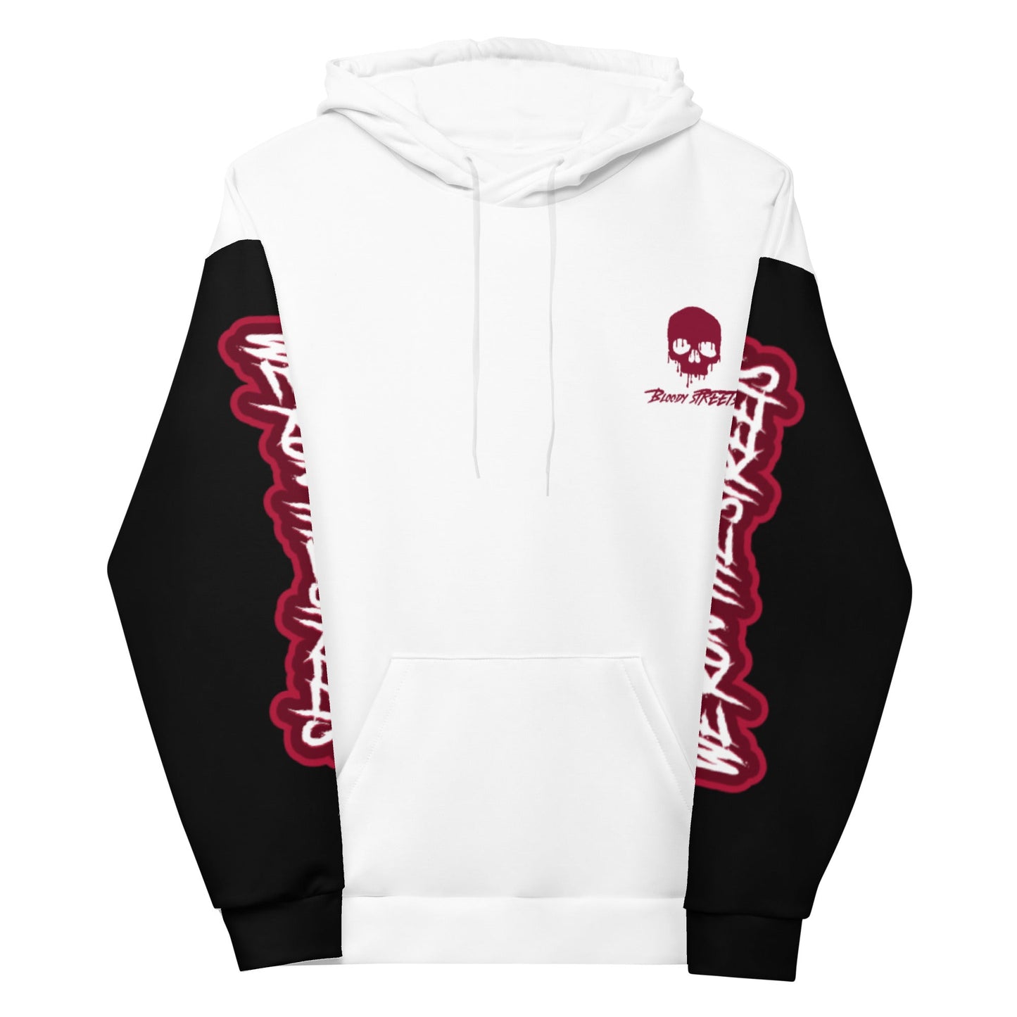 We Run The Streets WHITE Hoodie - BLOODY-STREETS.DE Streetwear Herren und Damen Hoodies, T-Shirts, Pullis