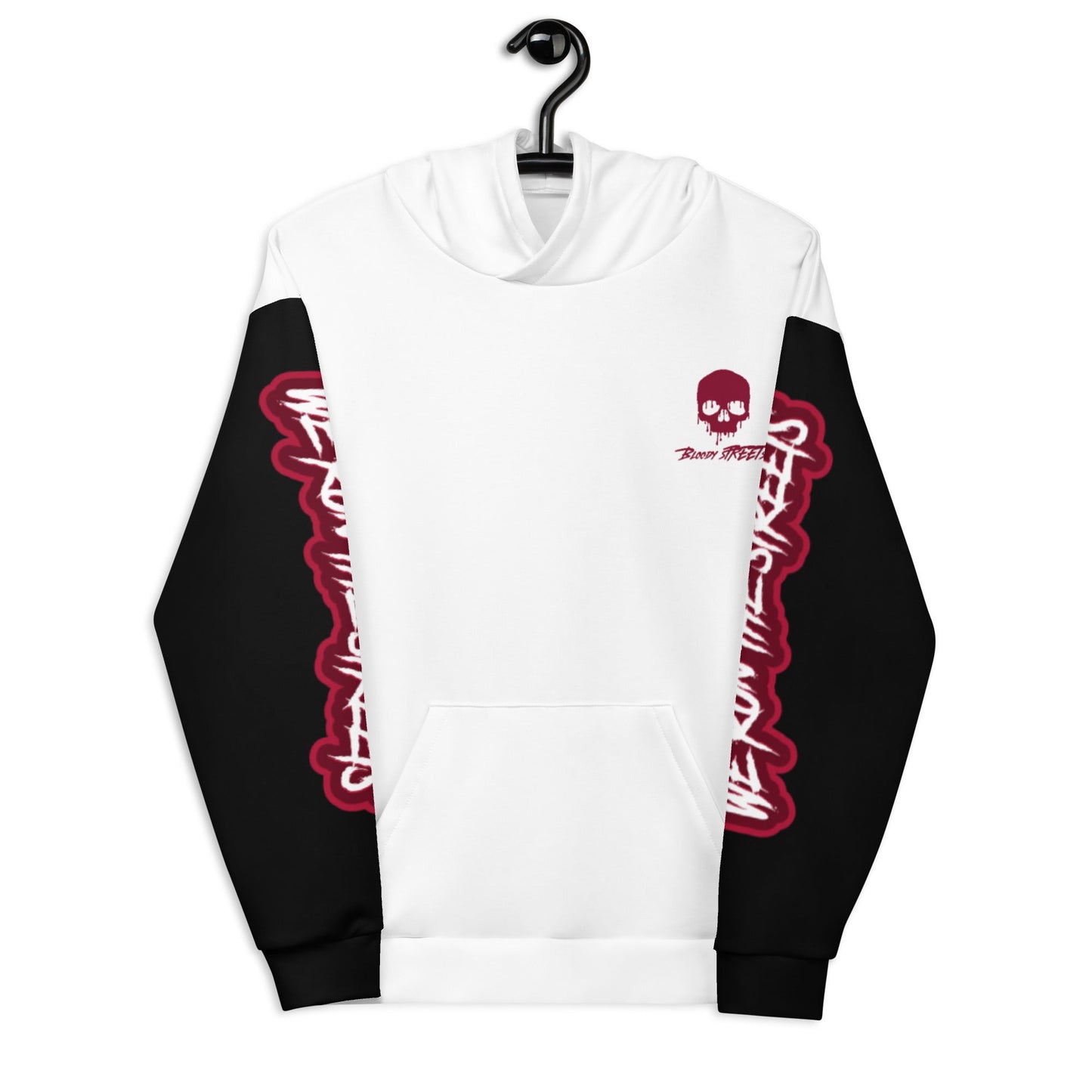 We Run The Streets WHITE Hoodie - BLOODY-STREETS.DE Streetwear Herren und Damen Hoodies, T-Shirts, Pullis