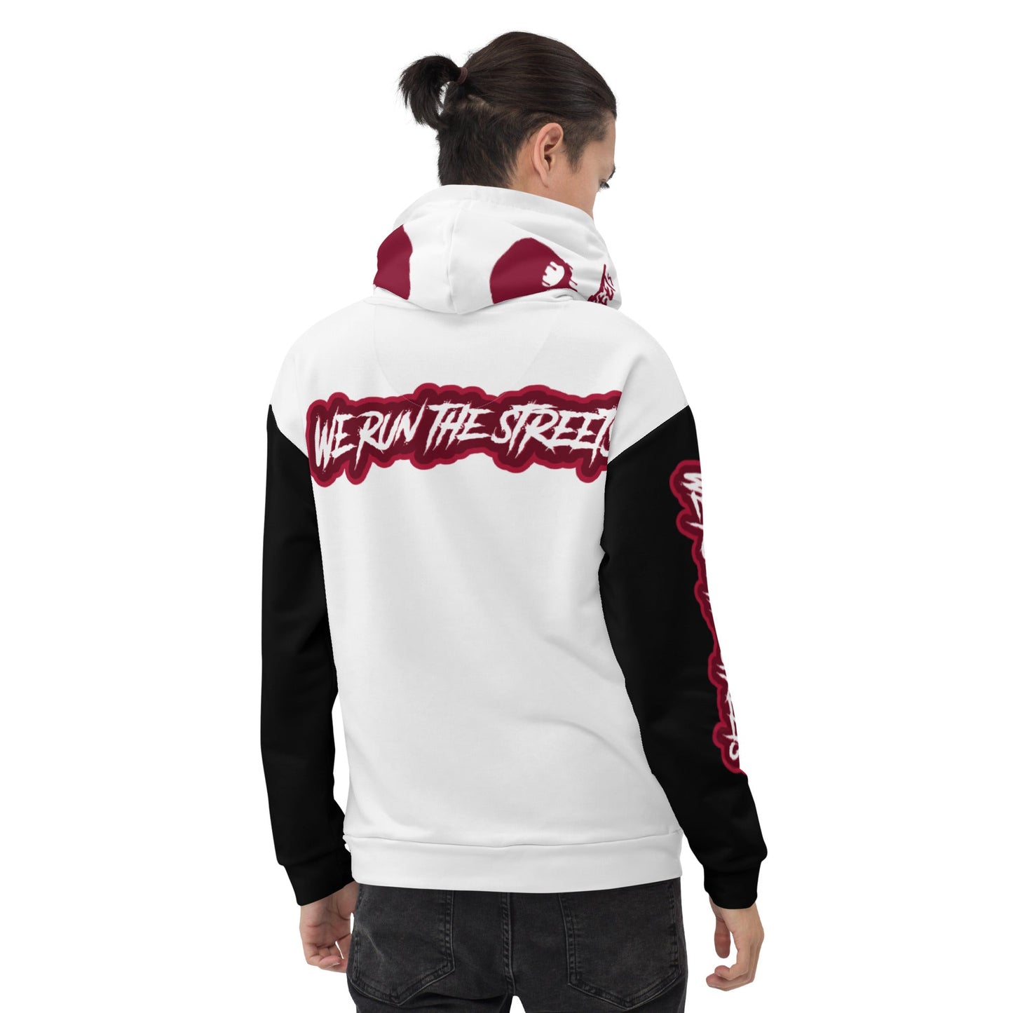 We Run The Streets WHITE Hoodie - BLOODY-STREETS.DE Streetwear Herren und Damen Hoodies, T-Shirts, Pullis