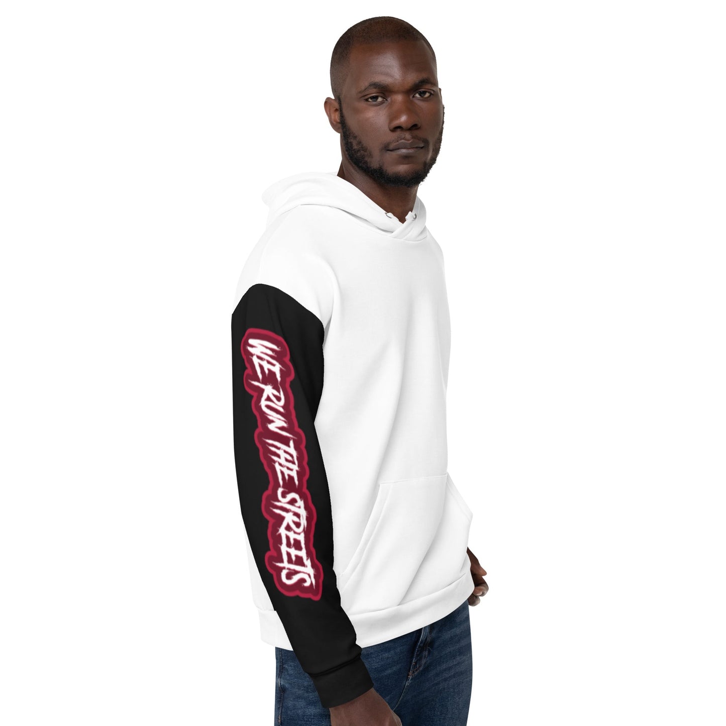 We Run The Streets WHITE Hoodie - BLOODY-STREETS.DE Streetwear Herren und Damen Hoodies, T-Shirts, Pullis