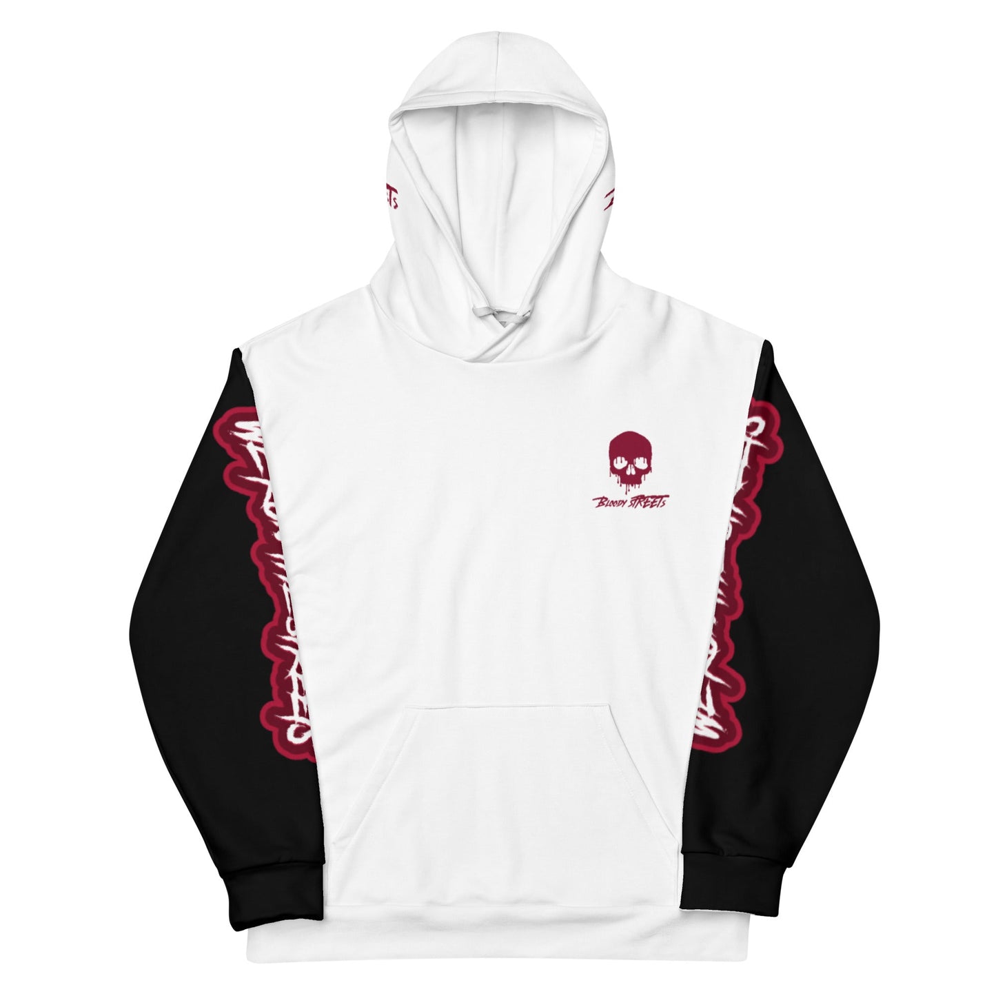 We Run The Streets WHITE Hoodie - BLOODY-STREETS.DE Streetwear Herren und Damen Hoodies, T-Shirts, Pullis