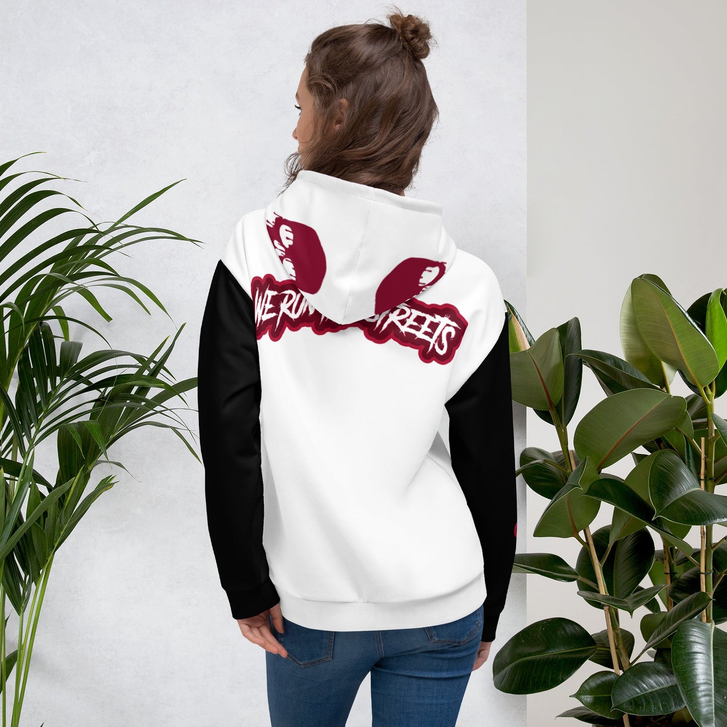 We Run The Streets WHITE Hoodie - BLOODY-STREETS.DE Streetwear Herren und Damen Hoodies, T-Shirts, Pullis