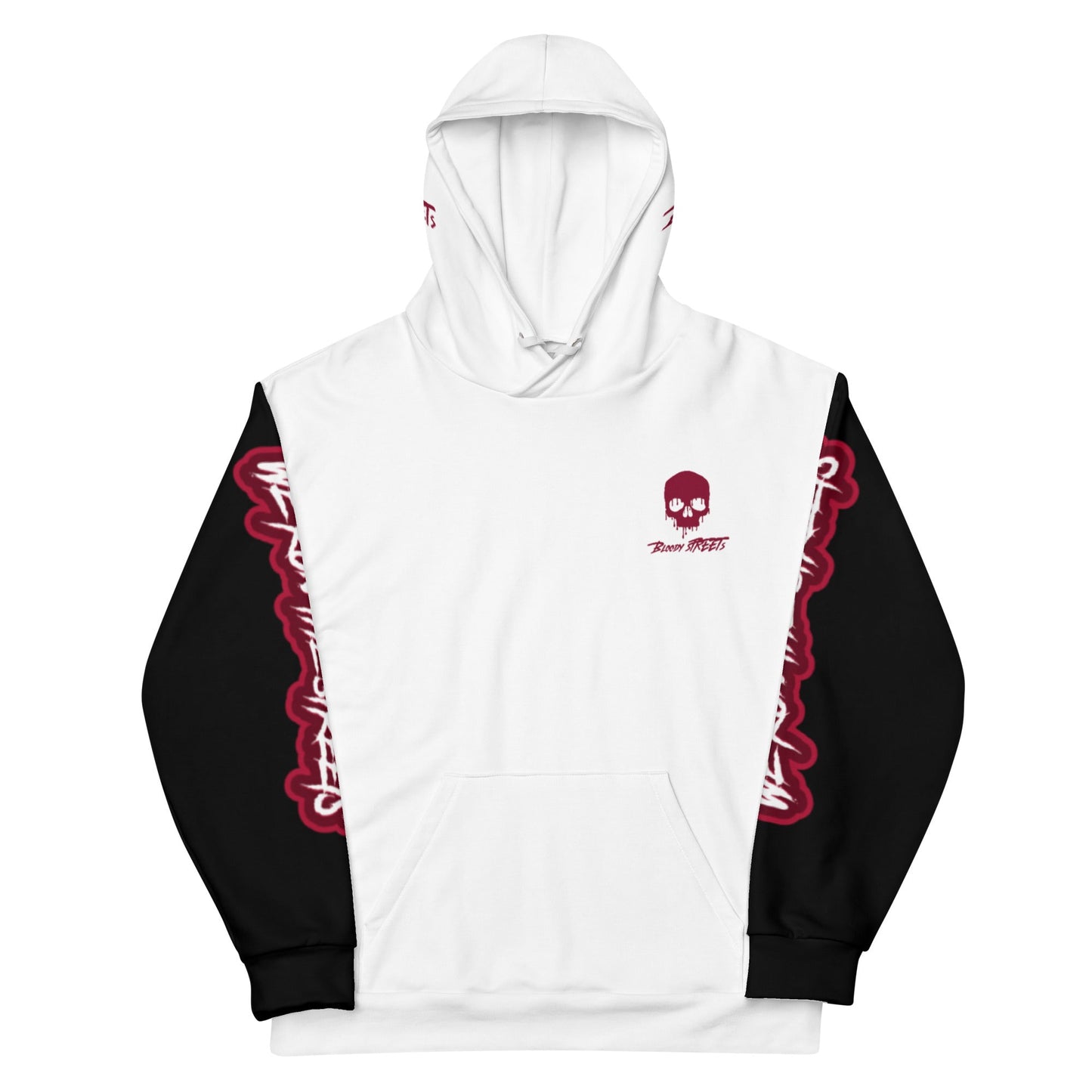 We Run The Streets WHITE Hoodie - BLOODY-STREETS.DE Streetwear Herren und Damen Hoodies, T-Shirts, Pullis